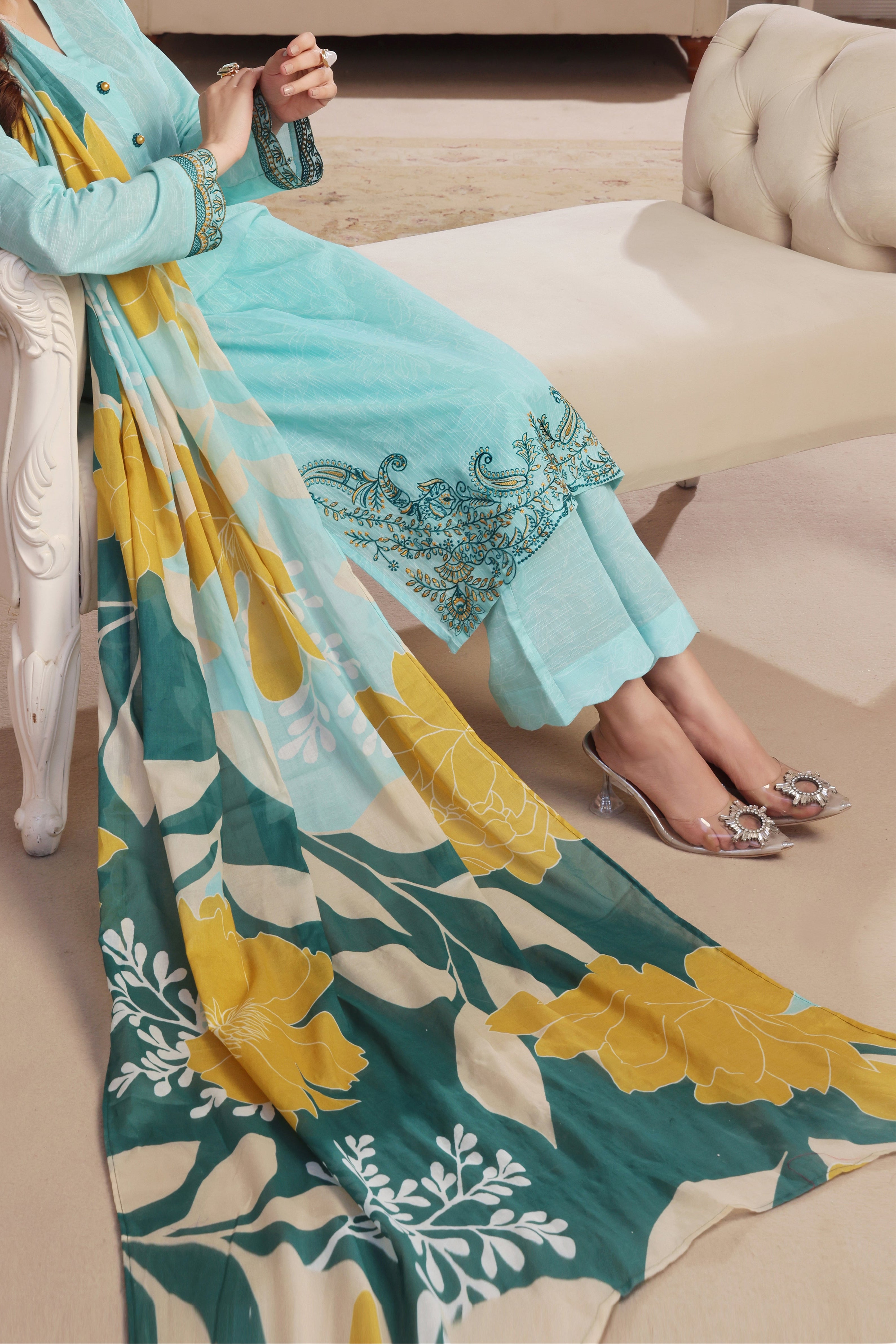Affordable Luxury Pakistani Lawn Dress
