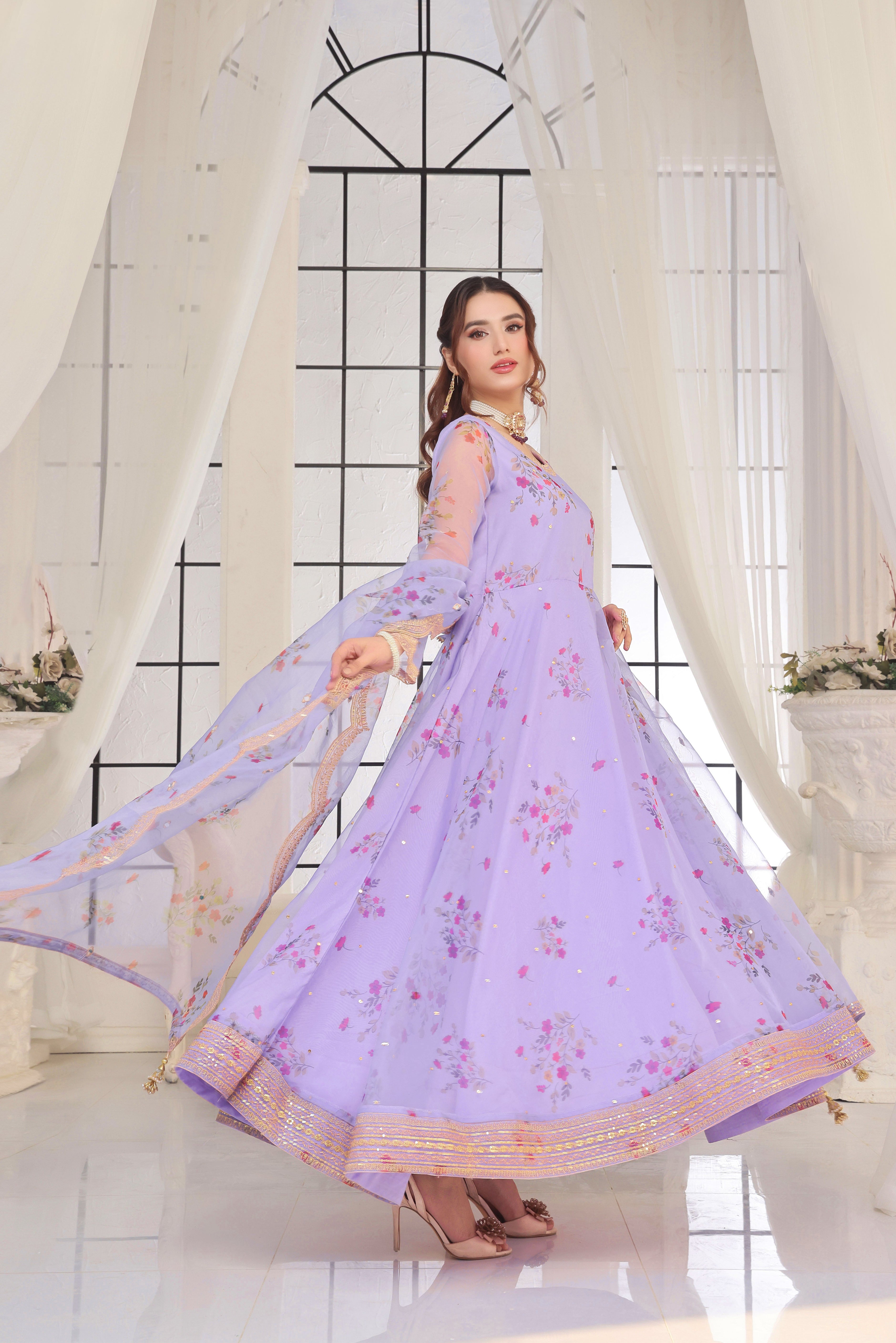 Luxeurs Affordable Embroidered Pakistani Lawn Dresses Size Chart