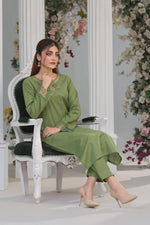 Load image into Gallery viewer, Luxeurs Khaddar Stitched Embroidered Dress