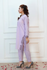 Load image into Gallery viewer, Misty Lilac 2PC Embroidered Lawn Dress
