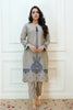 Light Taupe 2PC Embroidered Lawn Dress
