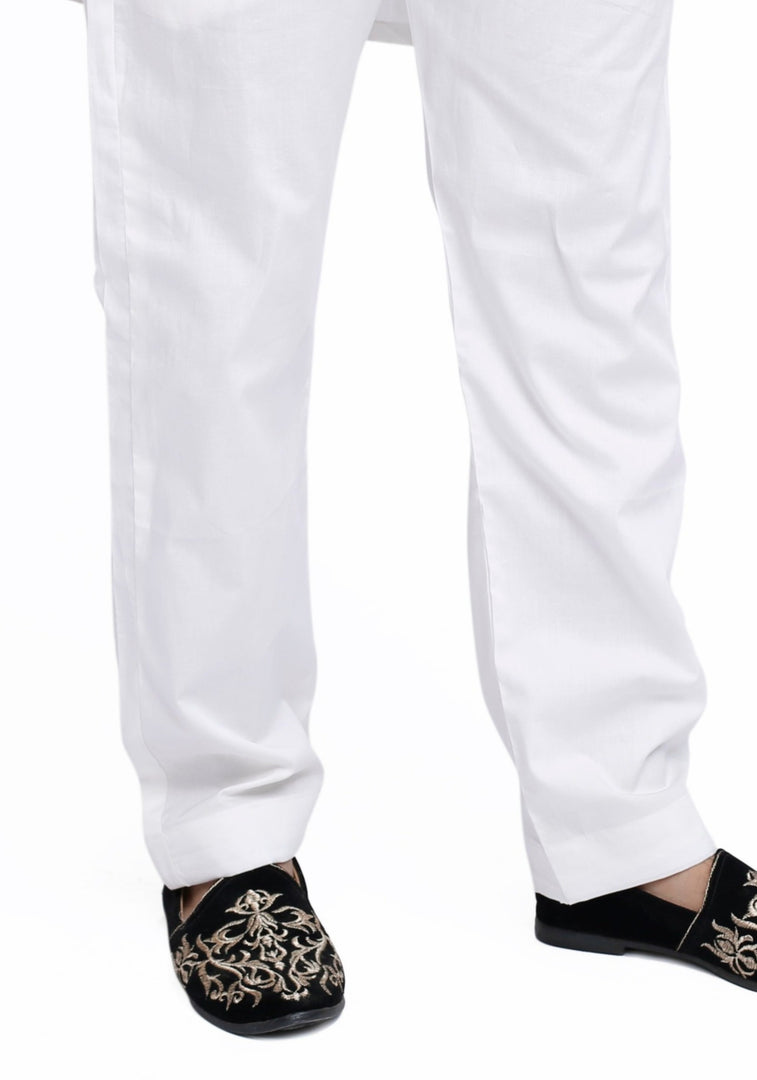 Men's White Cotton Pajama