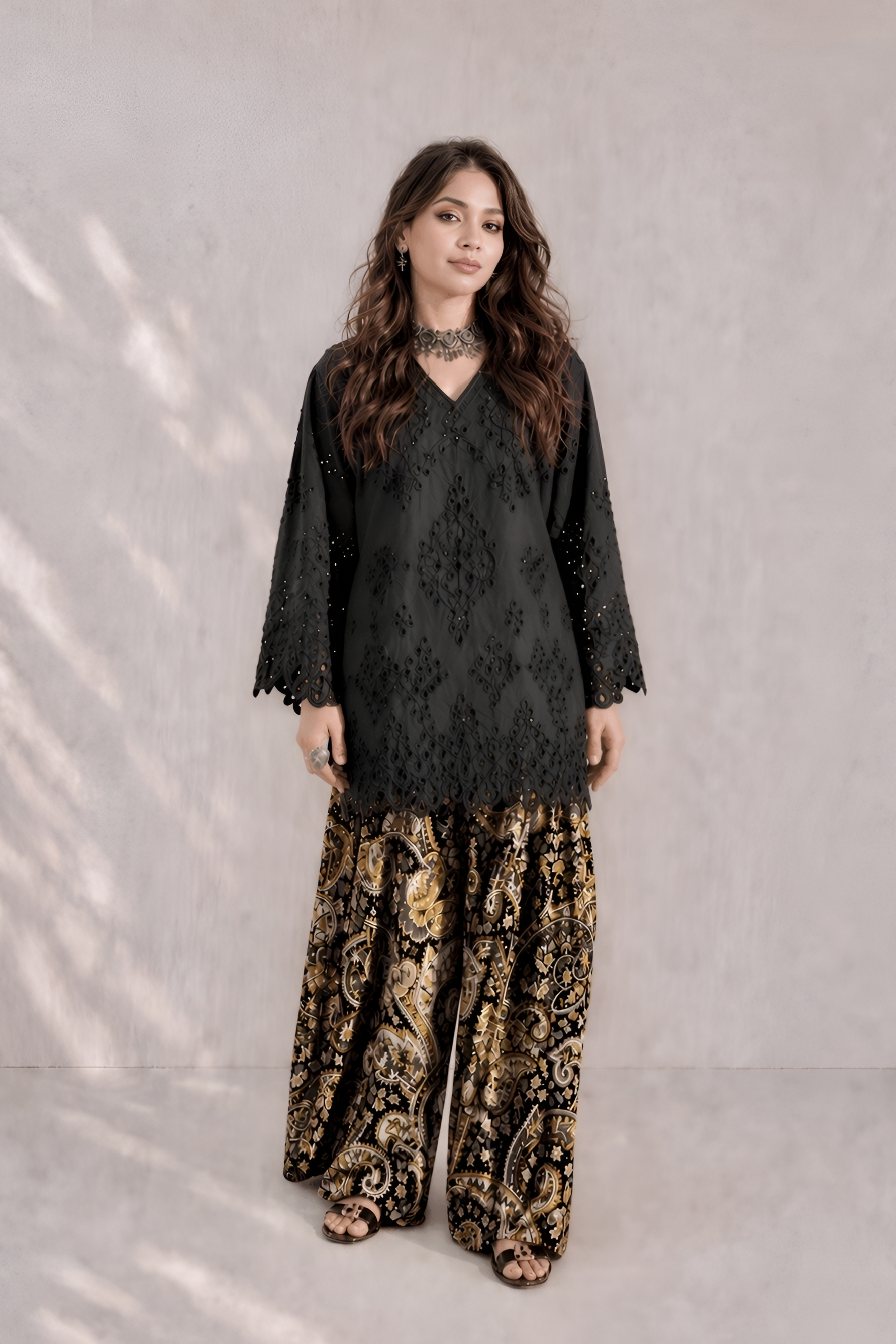 Kohl Embroidered 2pc Dress