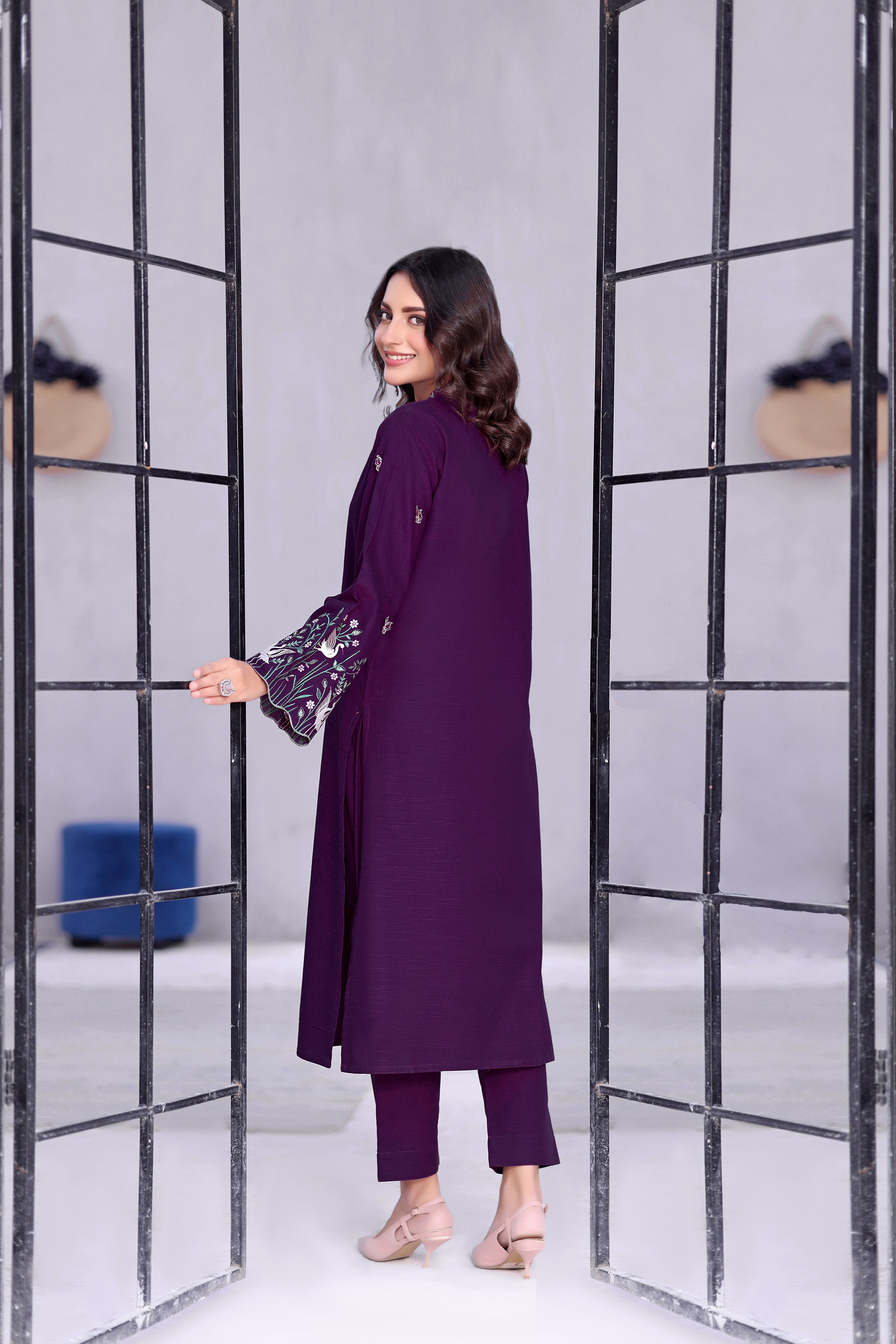 Slay khaddar Embroidered 2PC Dress