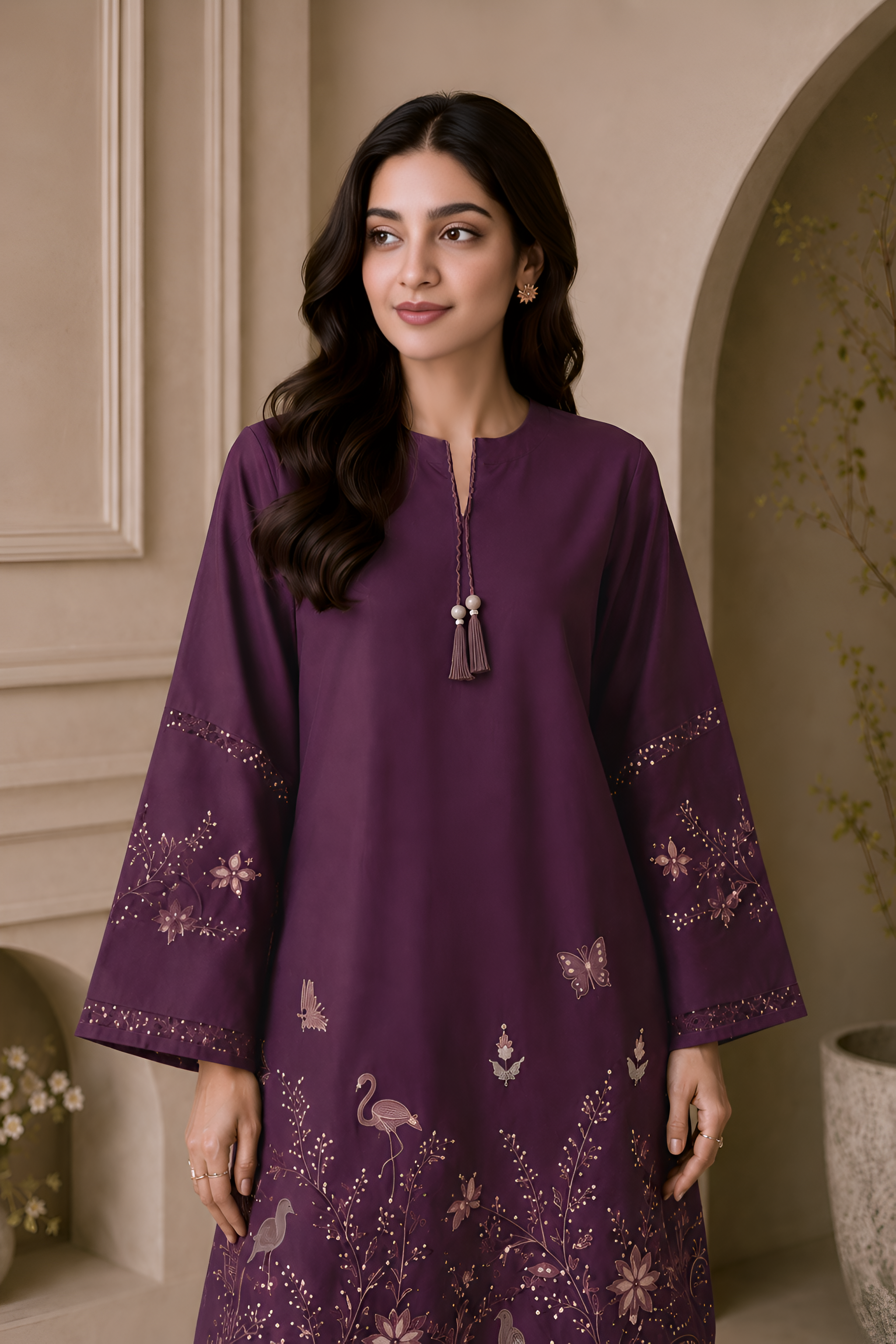 Adora Emb. Lawn 2PC Dress