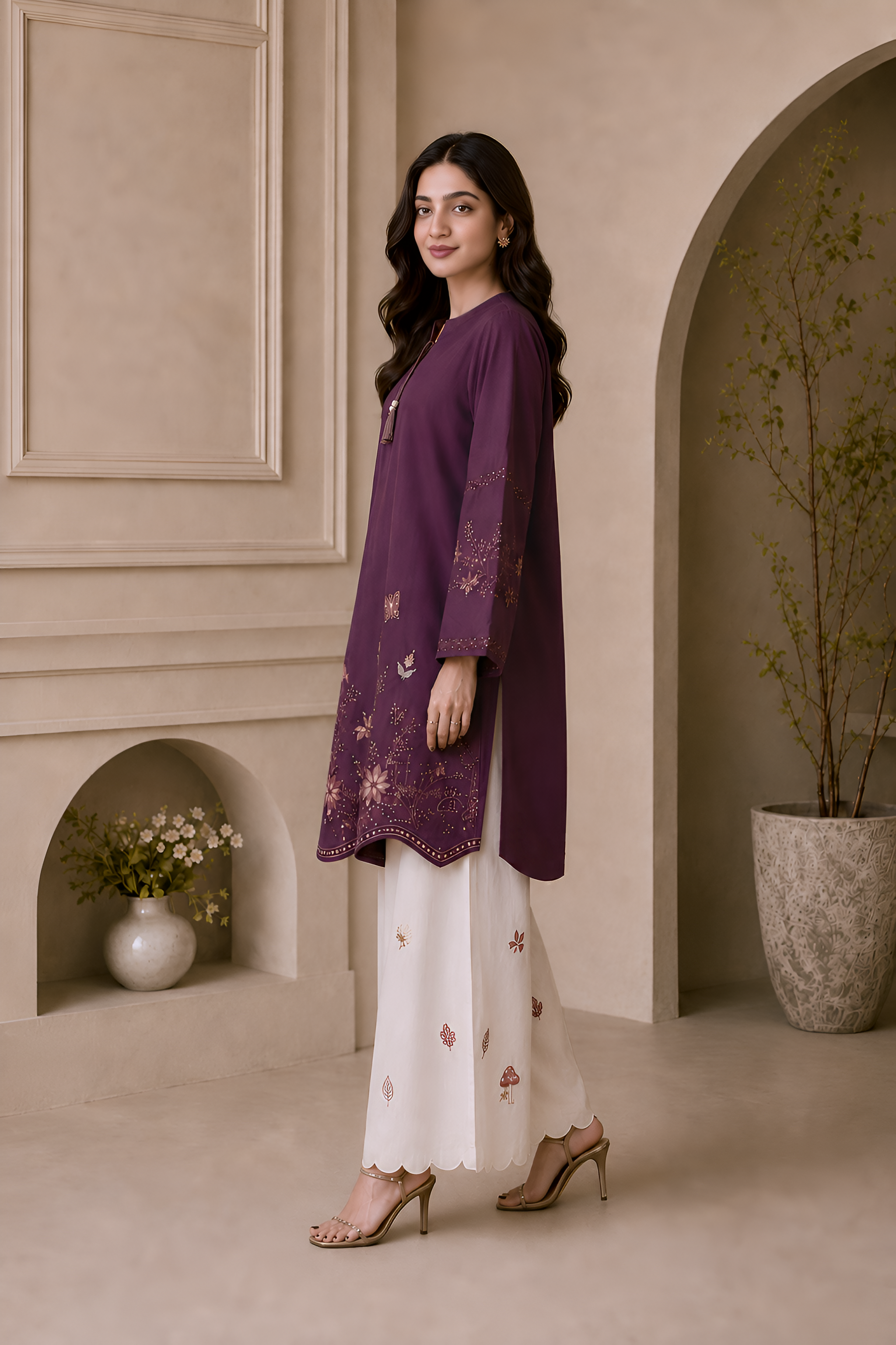 Adora Emb. Lawn 2PC Dress