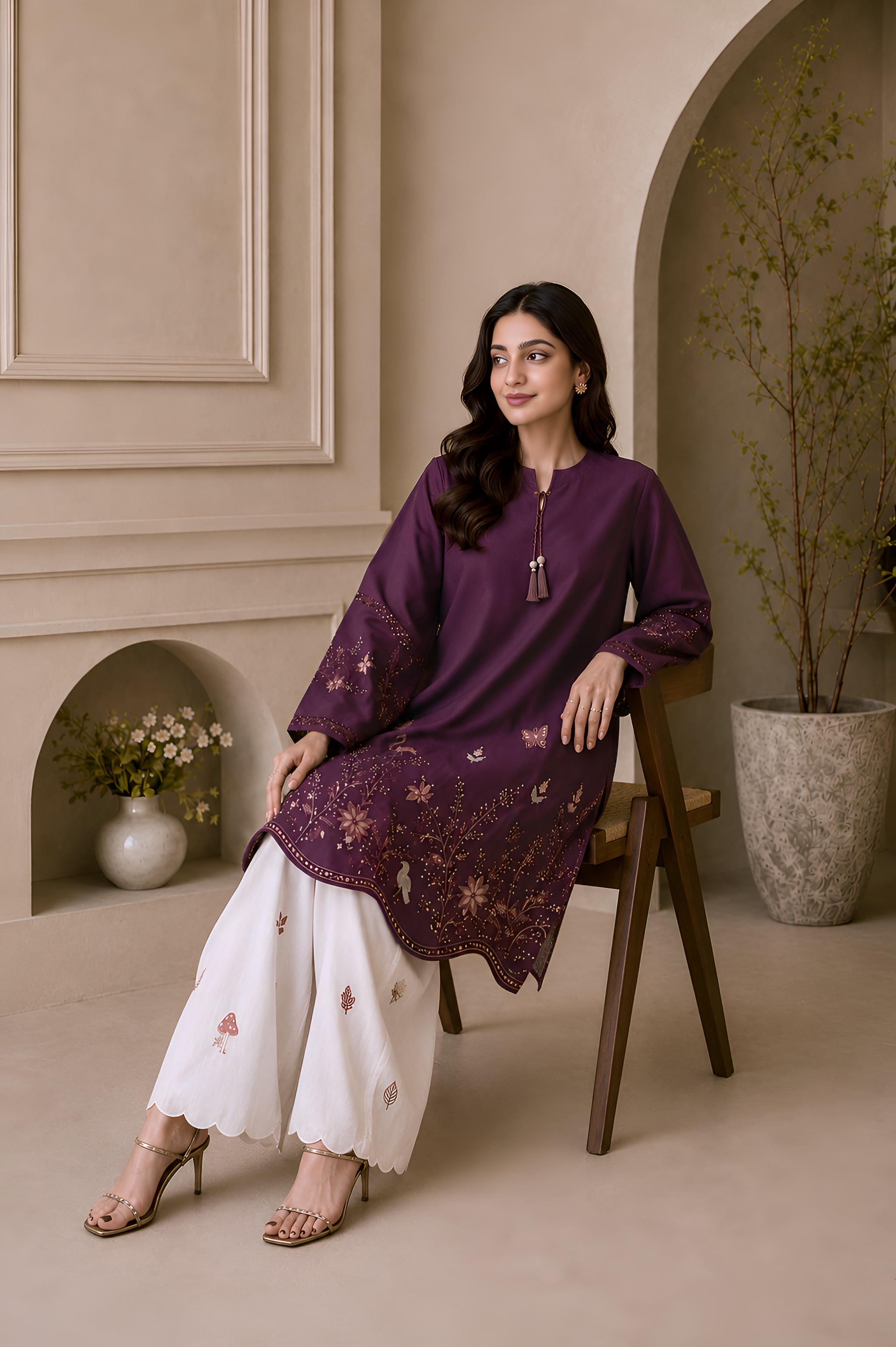 Adora Emb. Lawn 2PC Dress