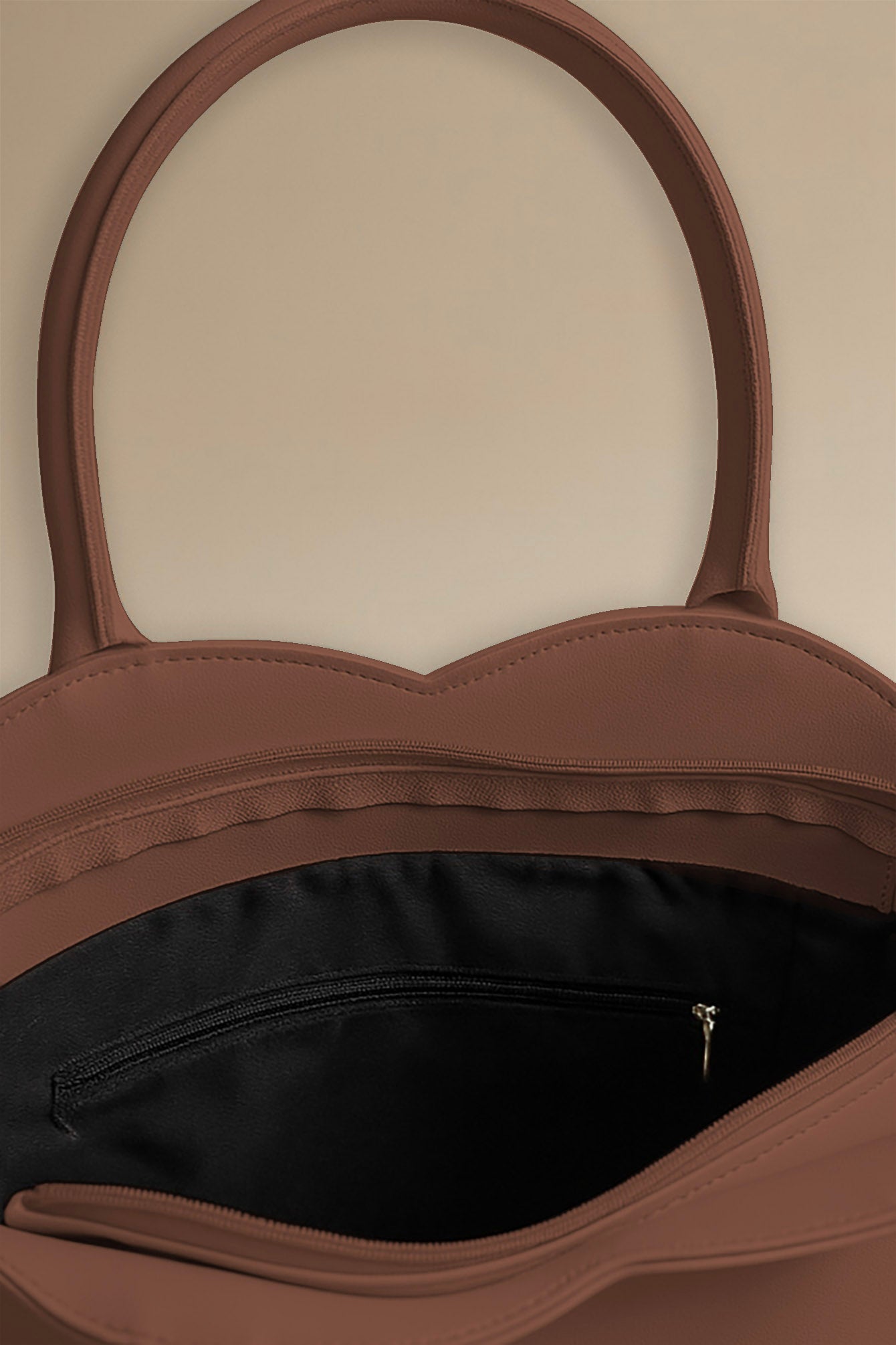 Brown Petal Handbag