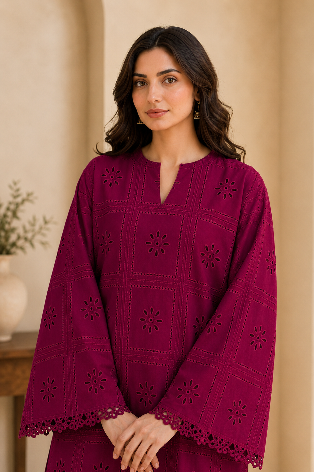 Gulnaar Embroidered 2PC