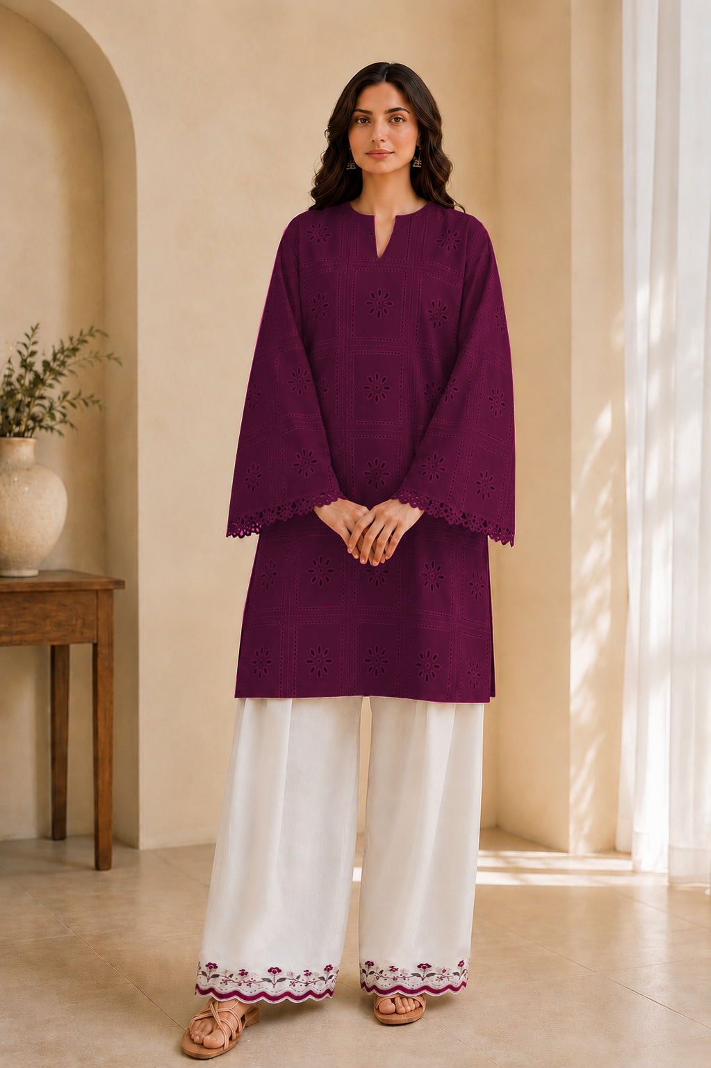 Gulnaar Embroidered 2PC