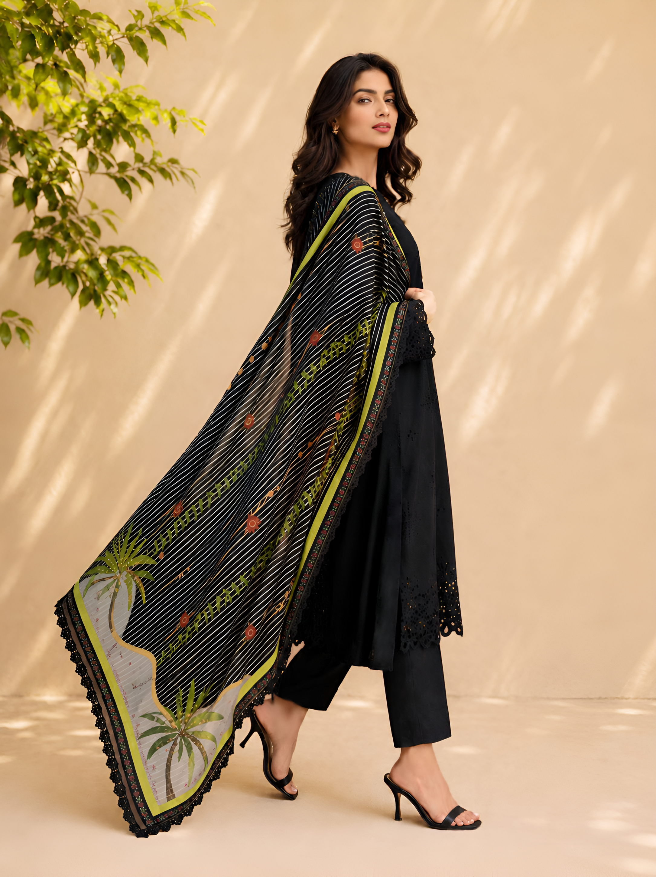 Isabelle Embroidered 3PC Lawn Dress