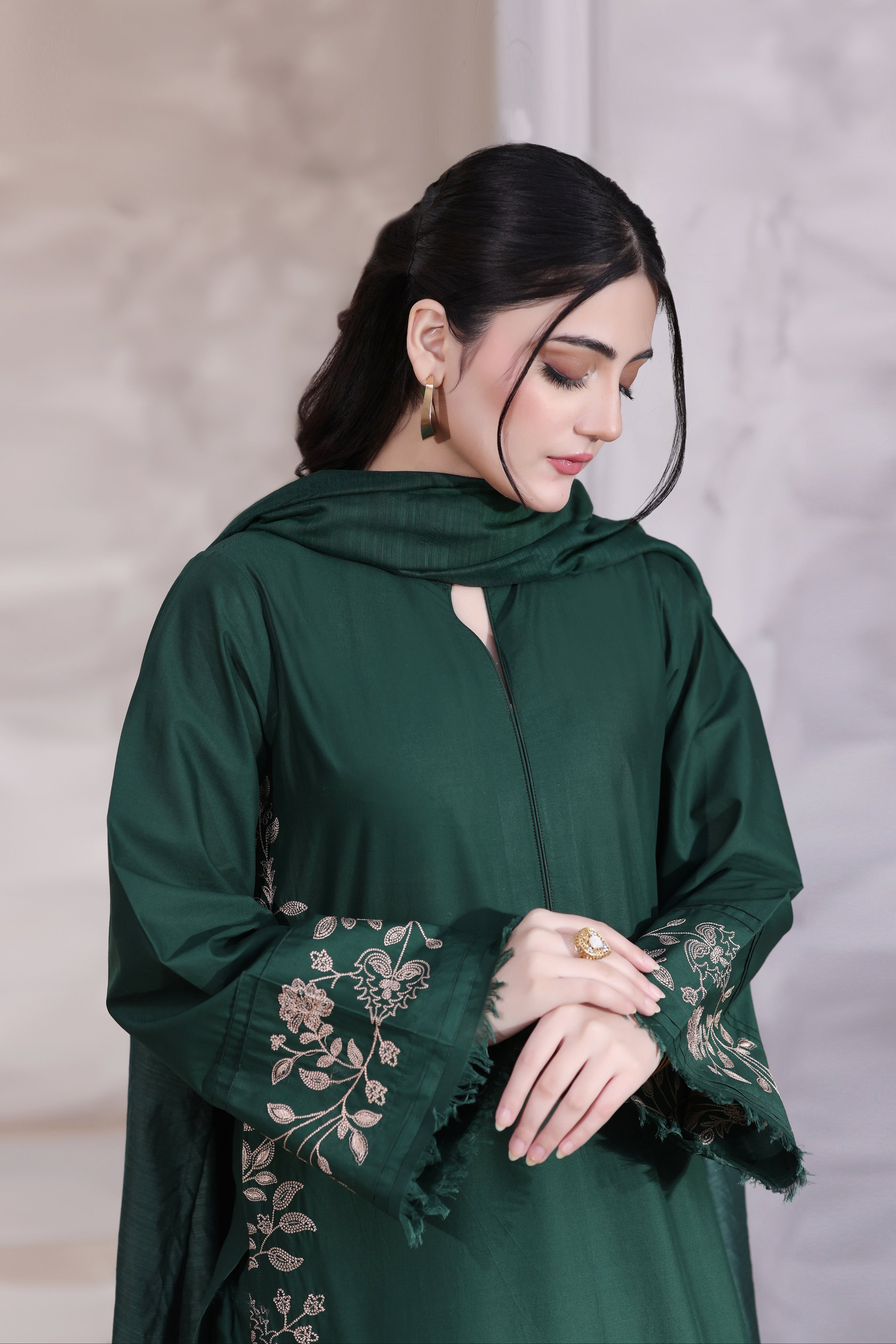 Julia Embroidered 3PC Lawn Dress