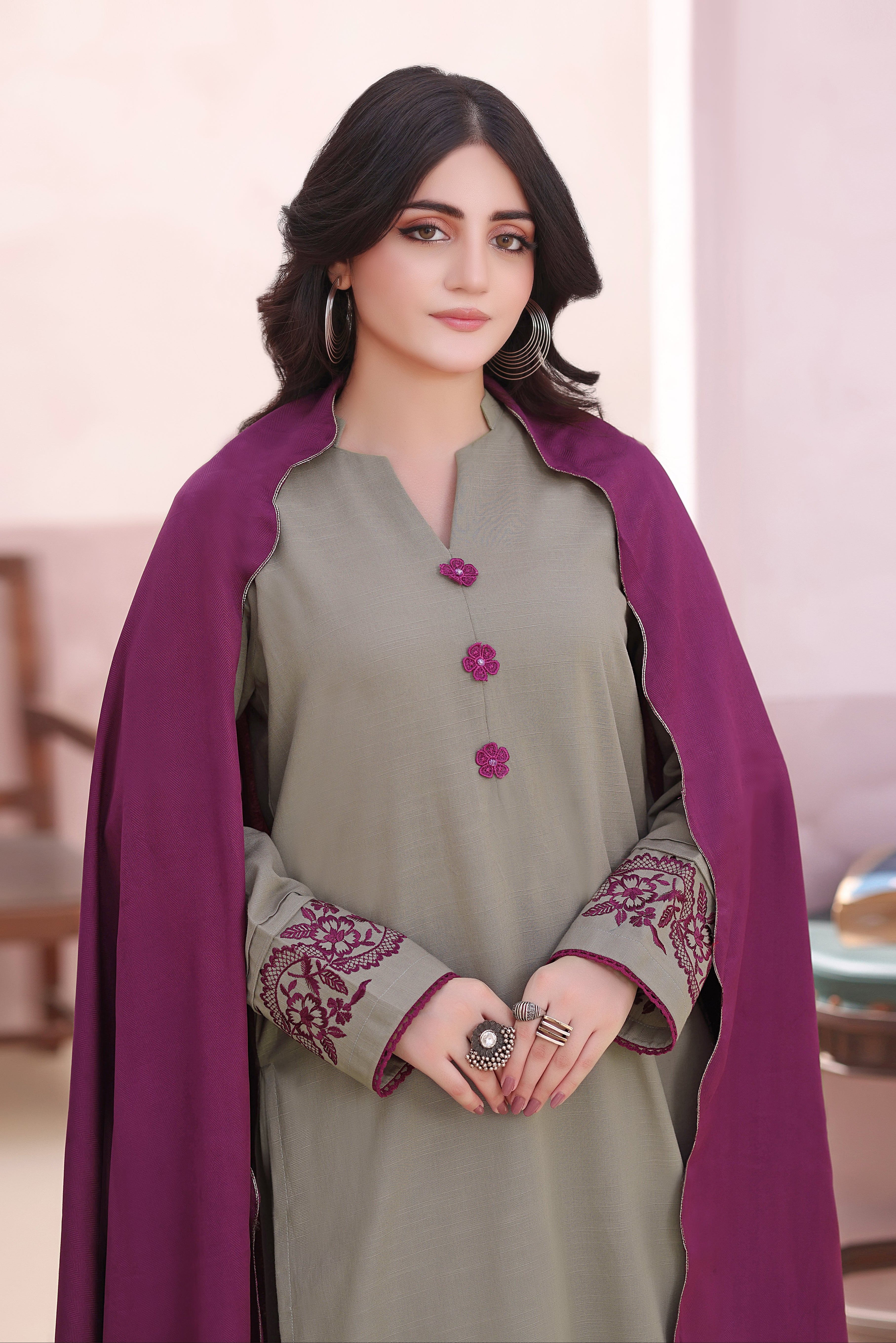 Ash Khaddar 3PC Dress