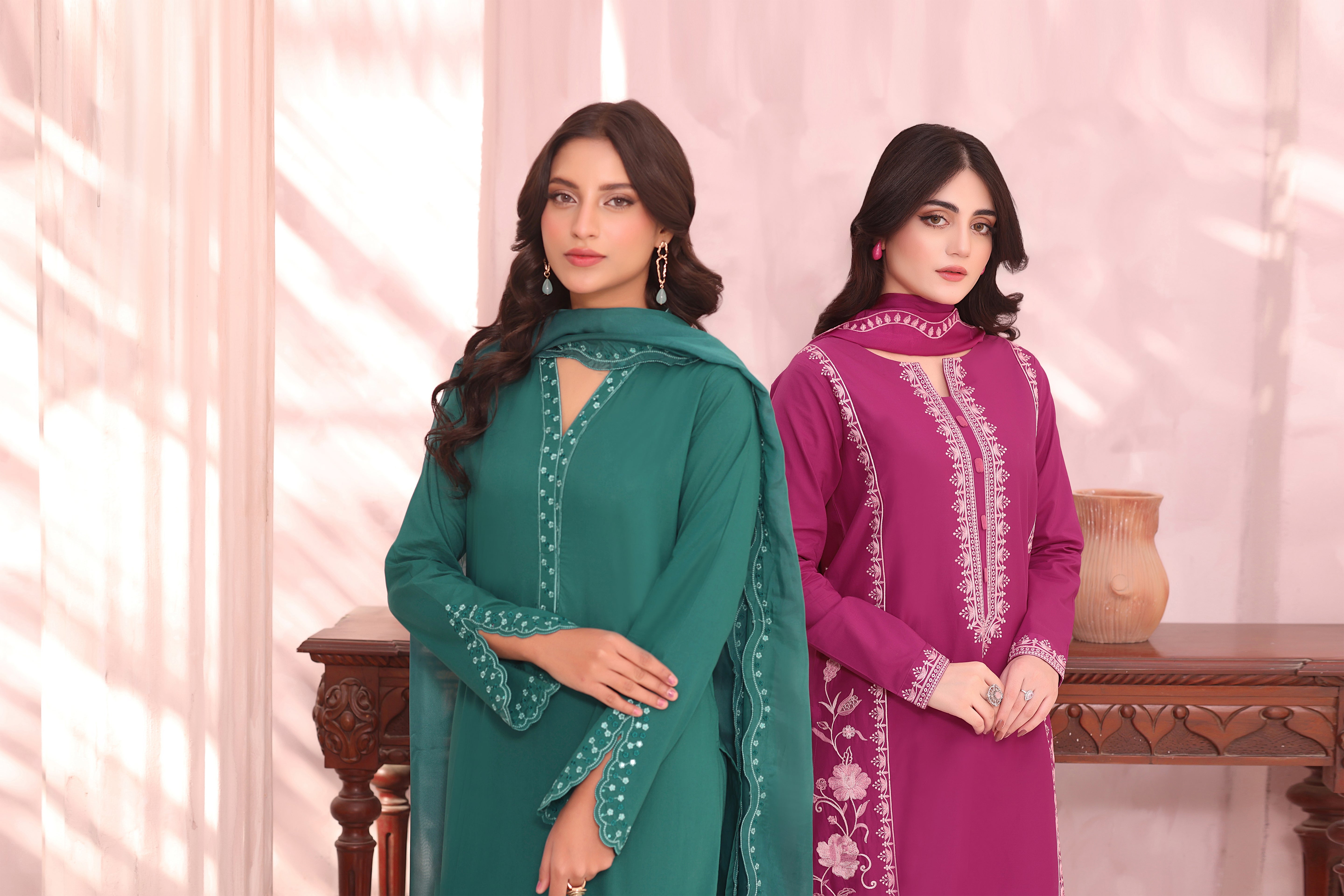 Ballerina Embroidered 3PC Lawn Dress