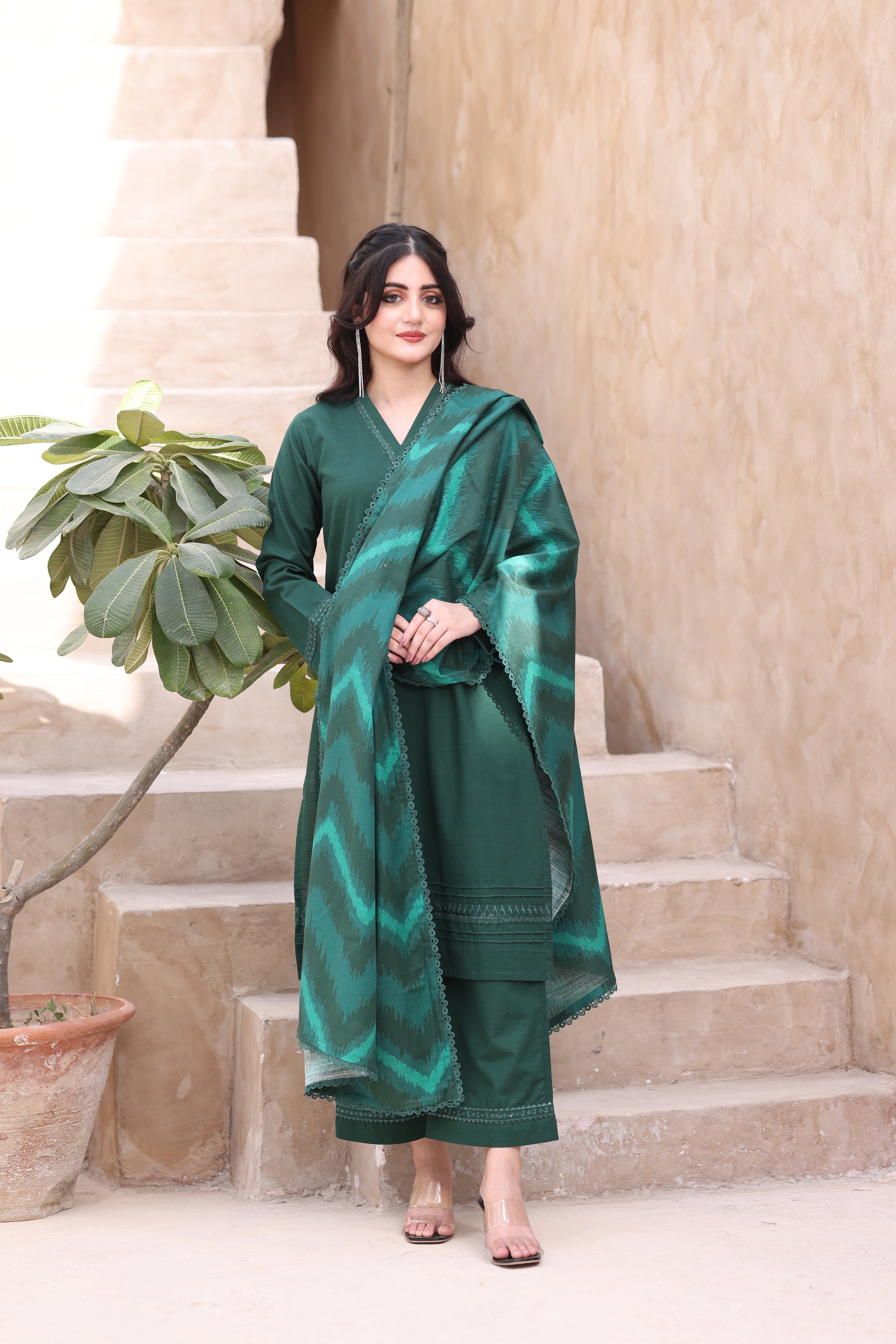 Dazzle Khaddar 3PC Dress