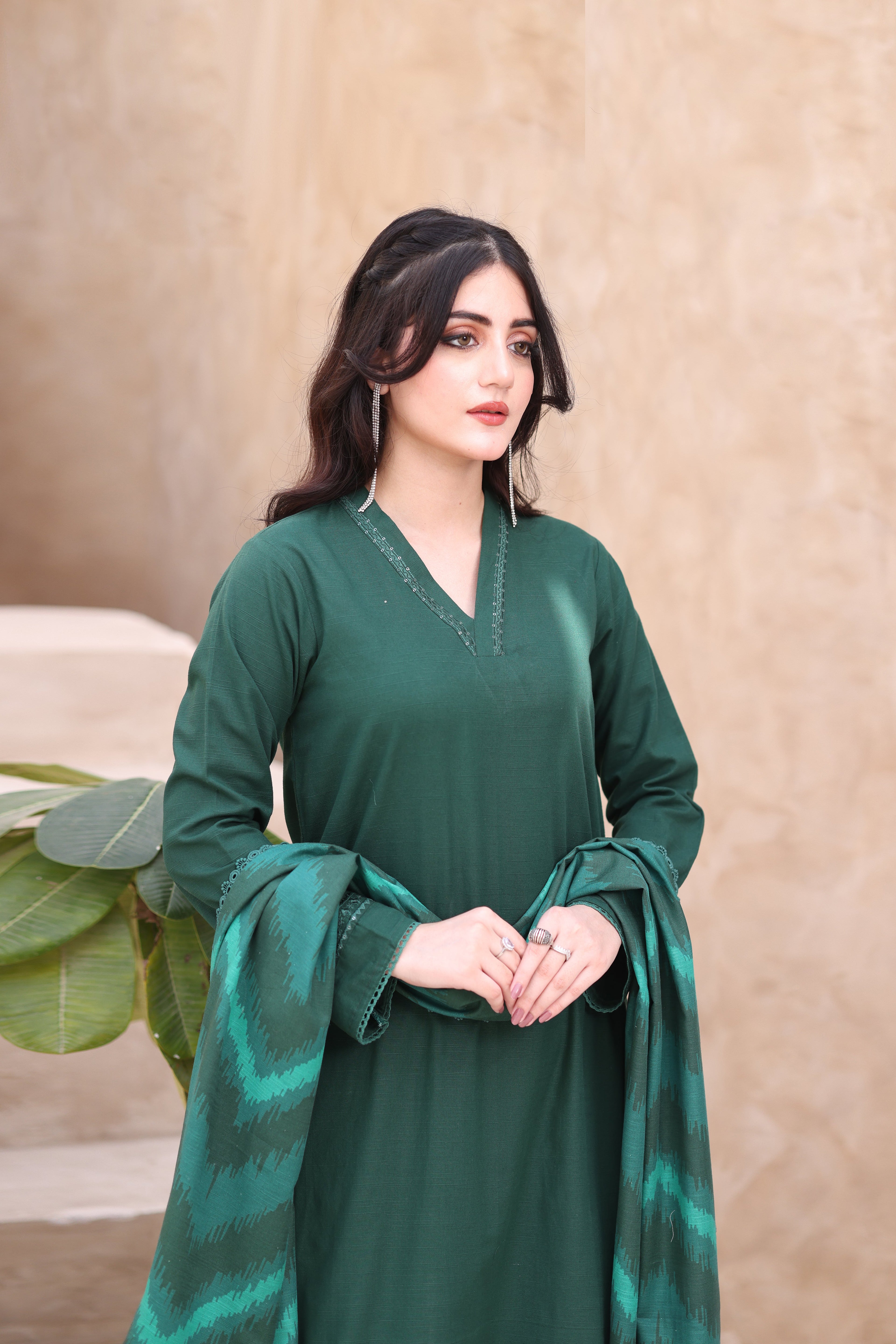 Dazzle Khaddar 3PC Dress