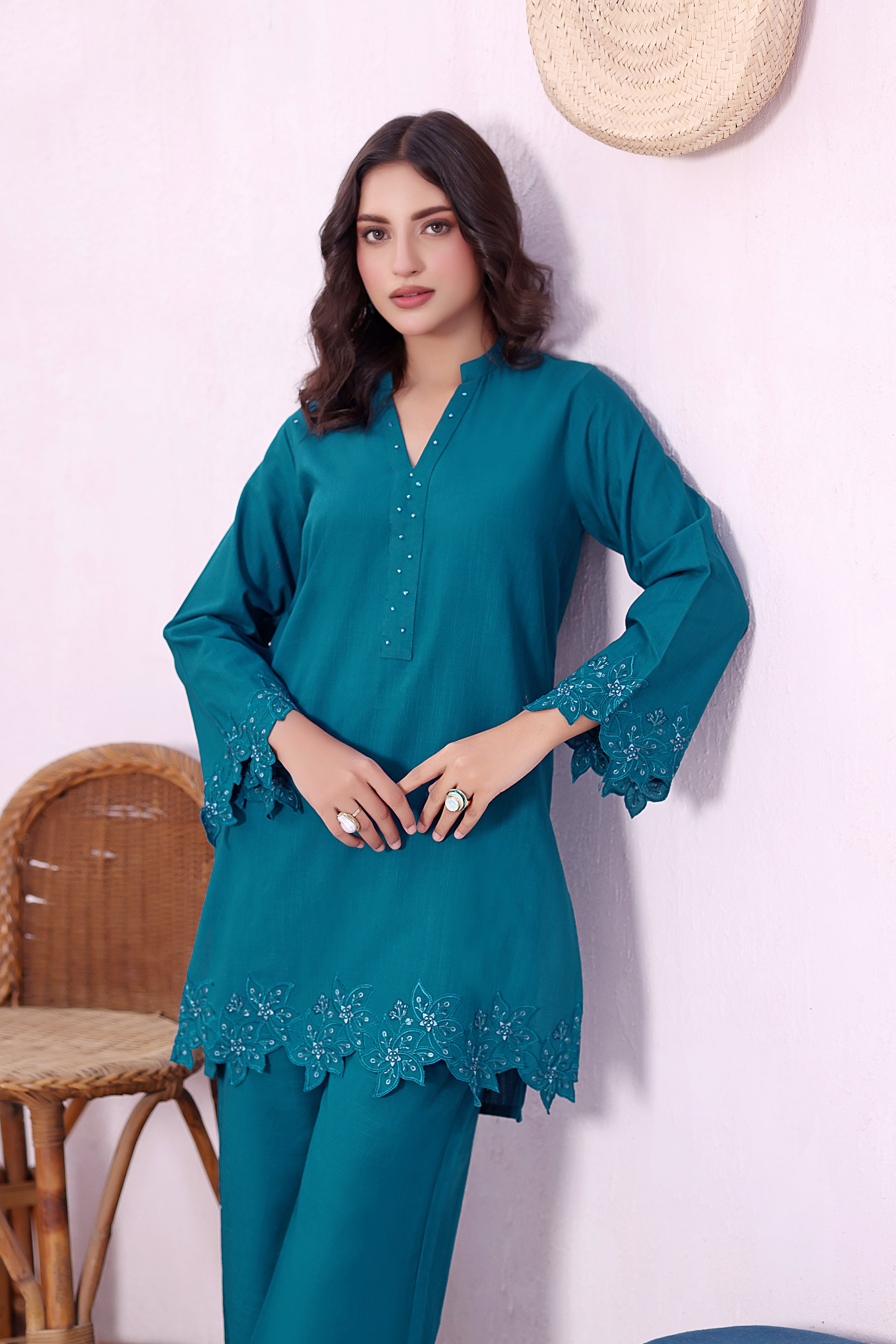 Frost khaddar Embroidered 2PC Dress