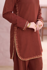 Load image into Gallery viewer, Garnet Khaddar 3PC Dress