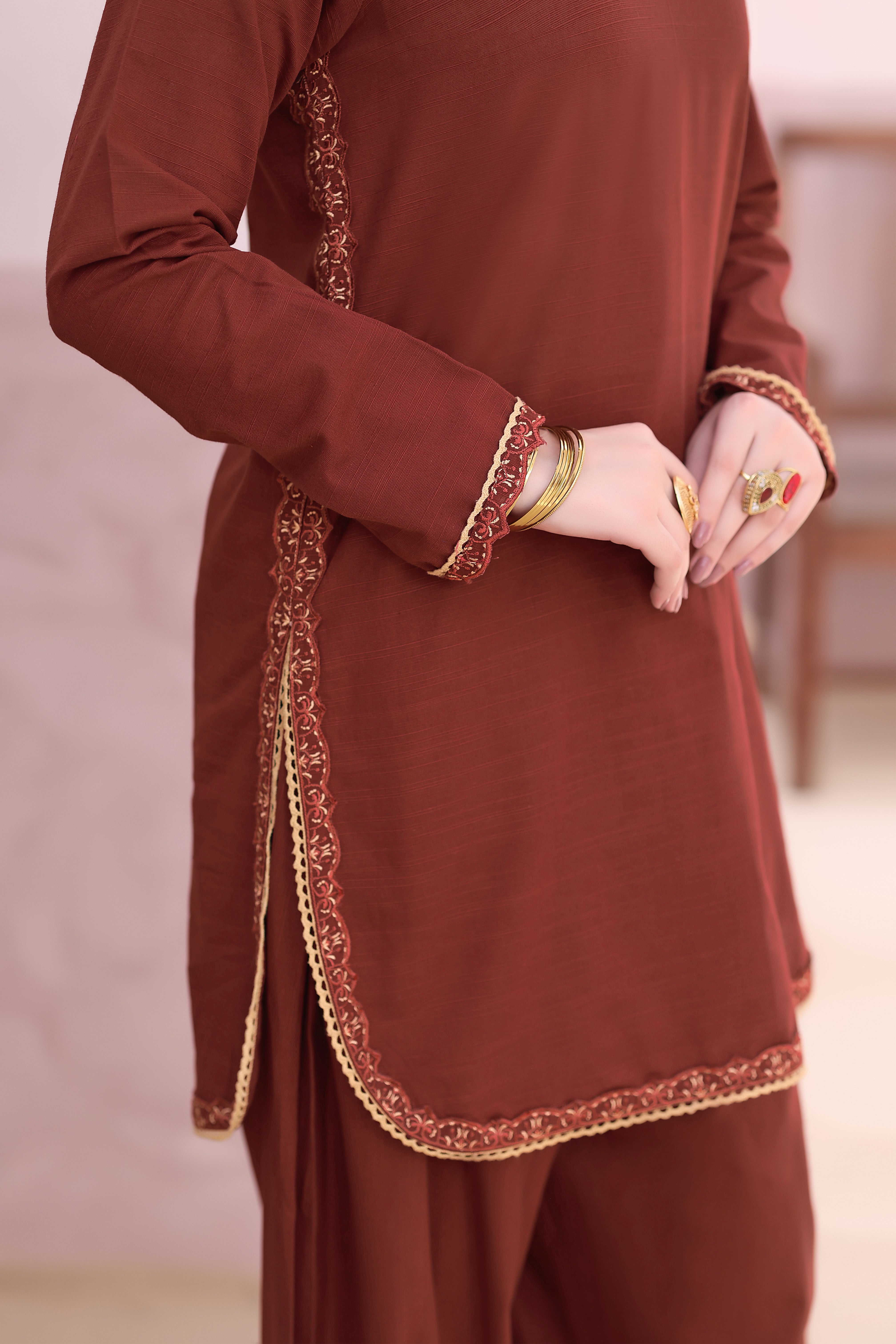 Garnet Khaddar 2PC Dress