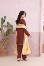 Load image into Gallery viewer, Garnet Khaddar 3PC Dress