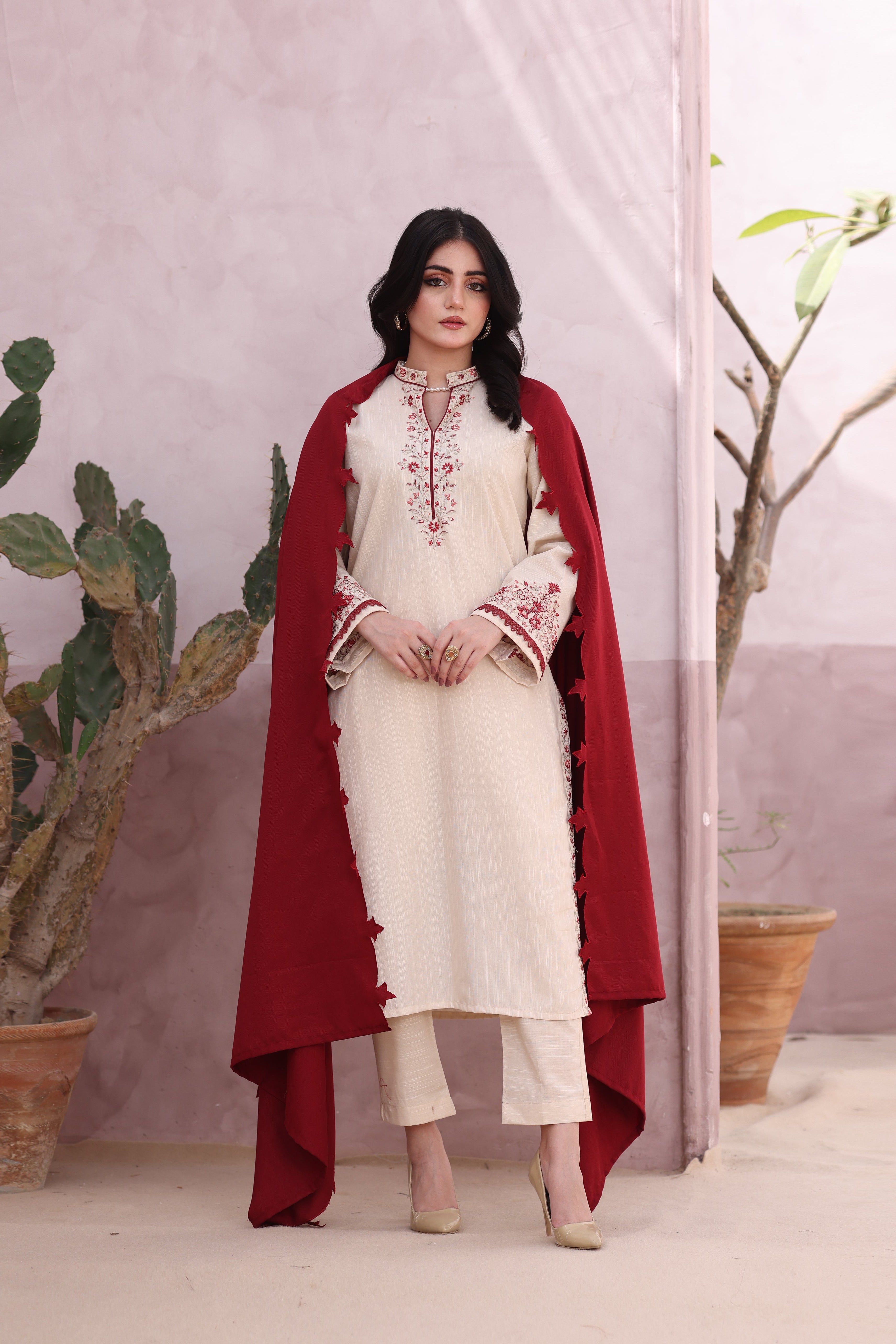 Grace Khaddar 3PC Dress