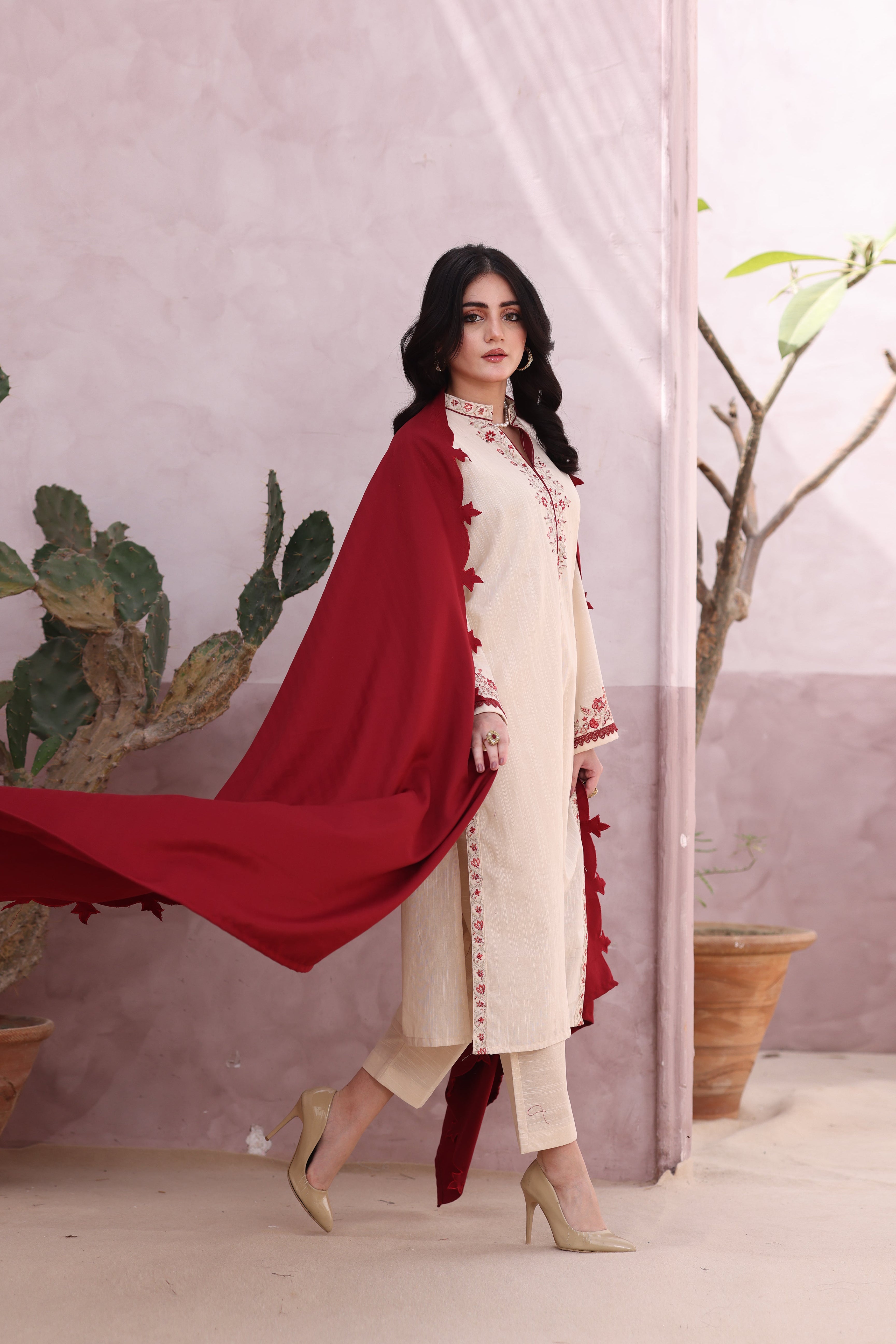 Grace Khaddar 3PC Dress