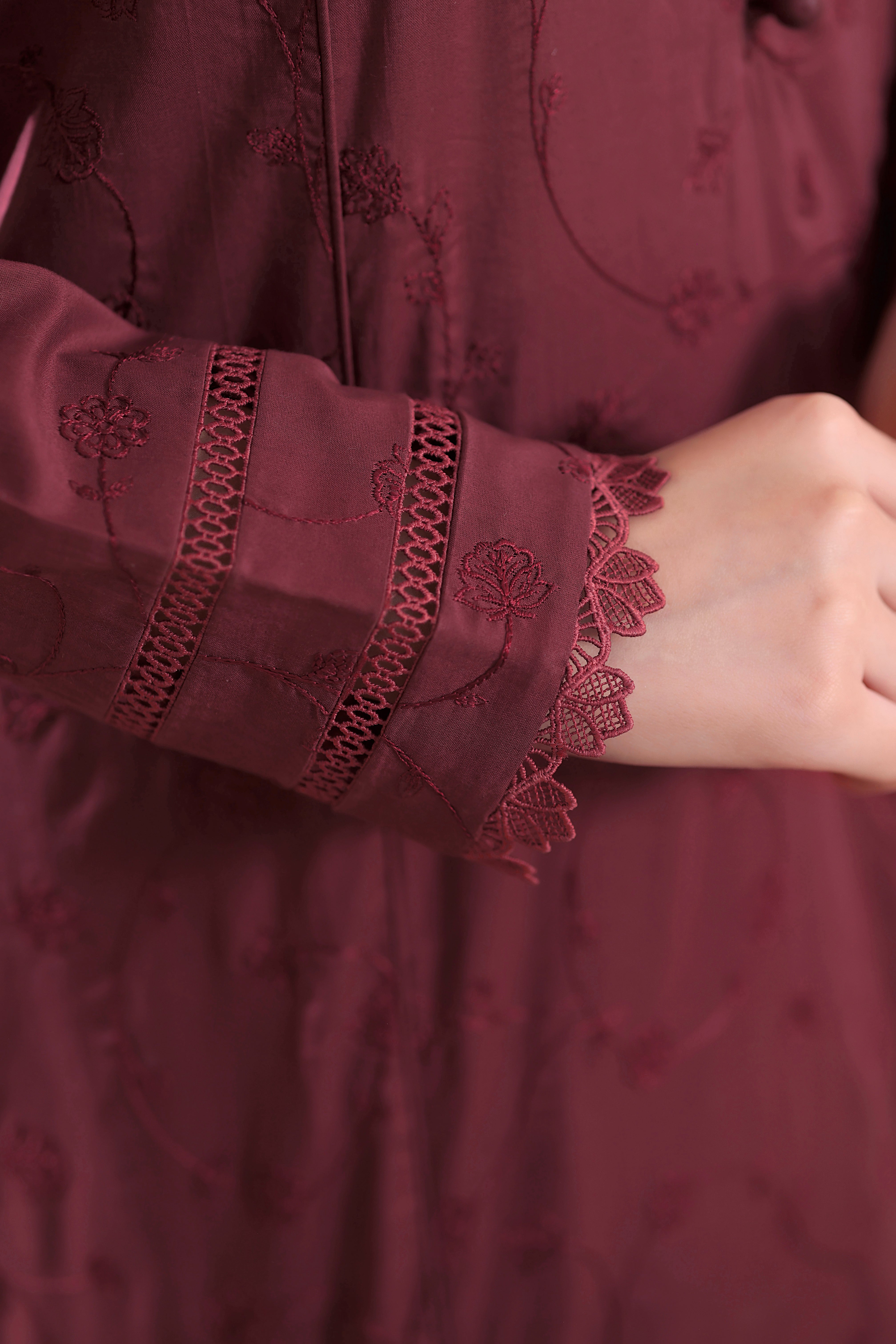 Ophelia Embroidered 3PC Lawn Dress