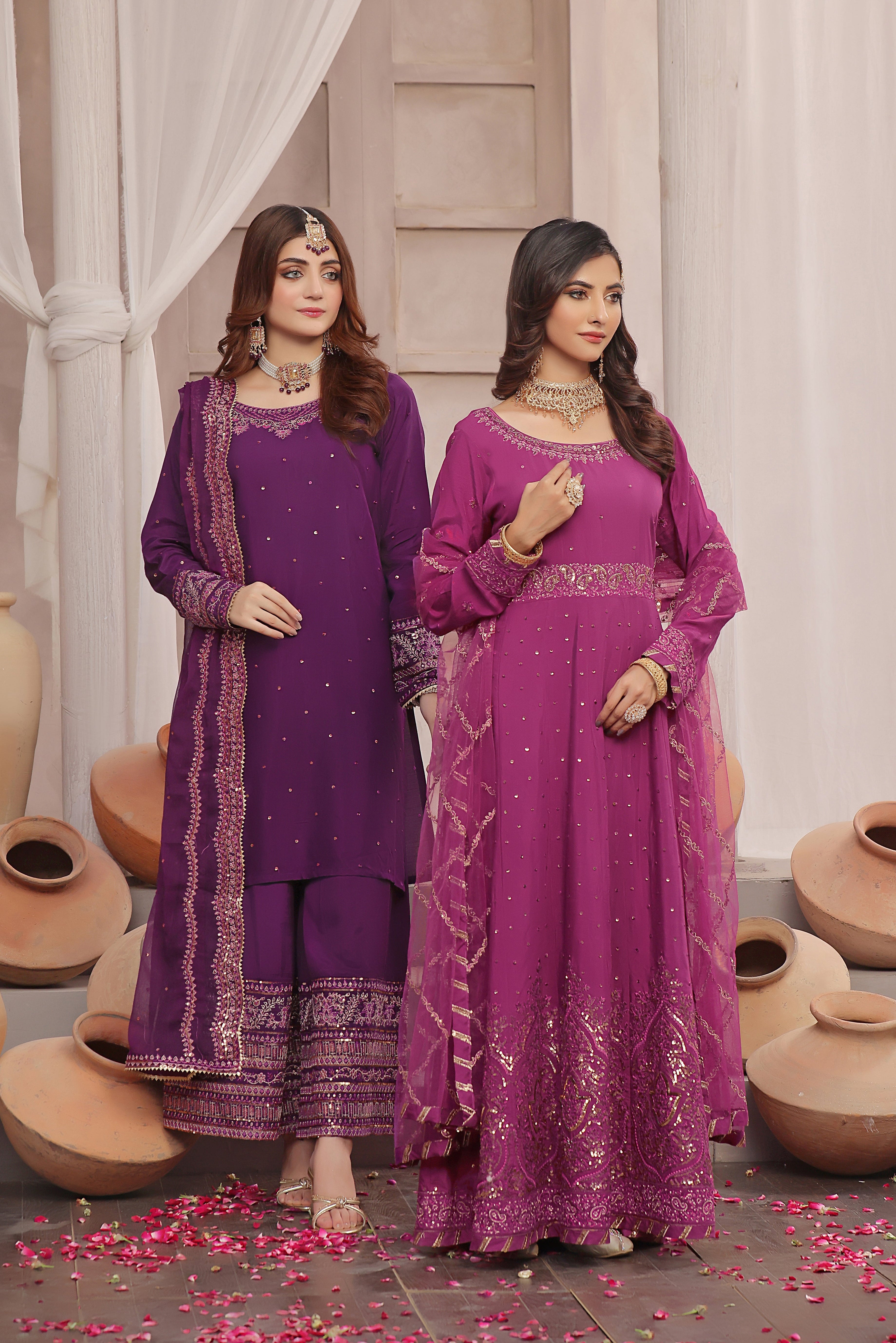 Jahan Aara Raw Silk Formal Stitched Dress