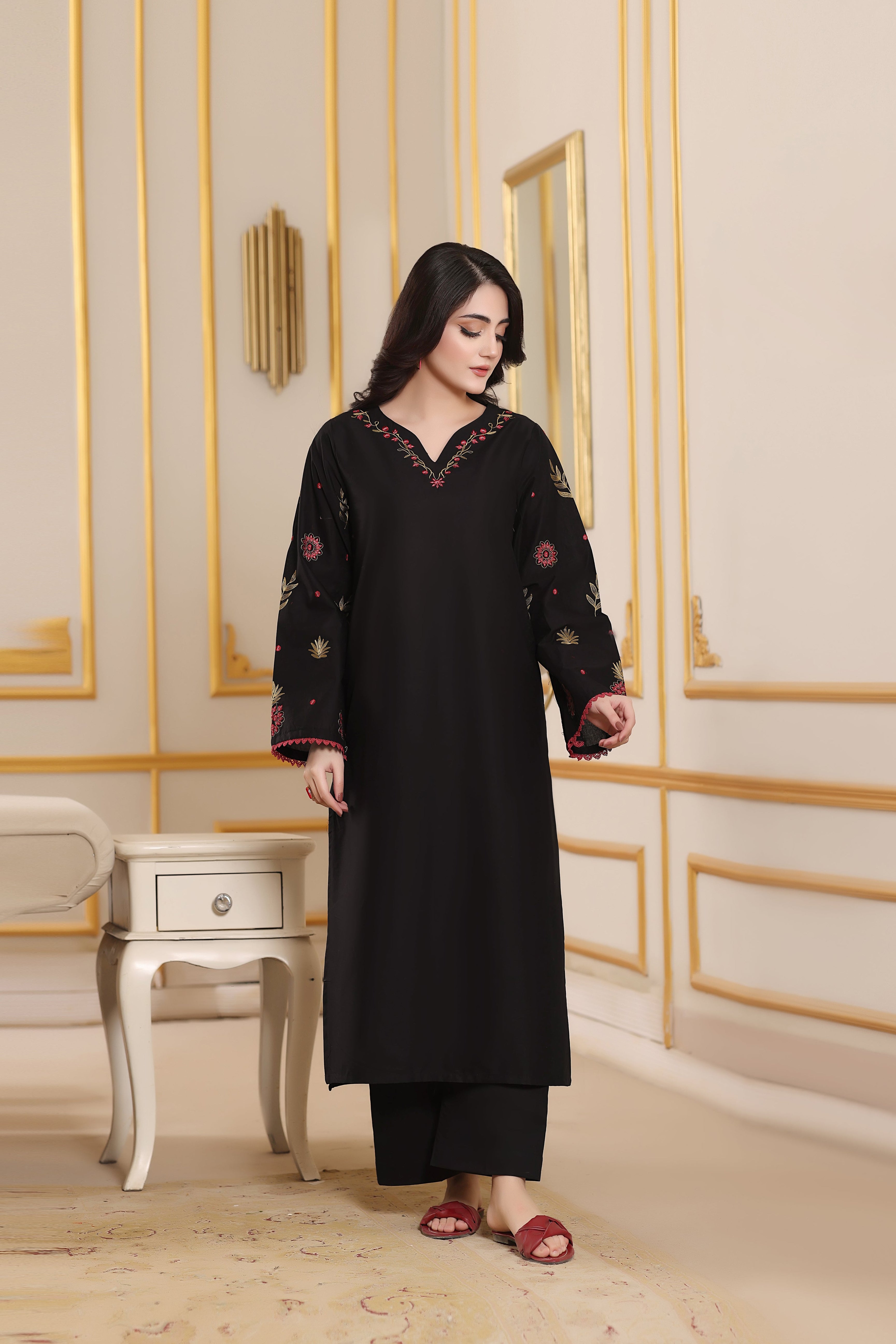 Moon Embroidered 3PC Lawn Dress