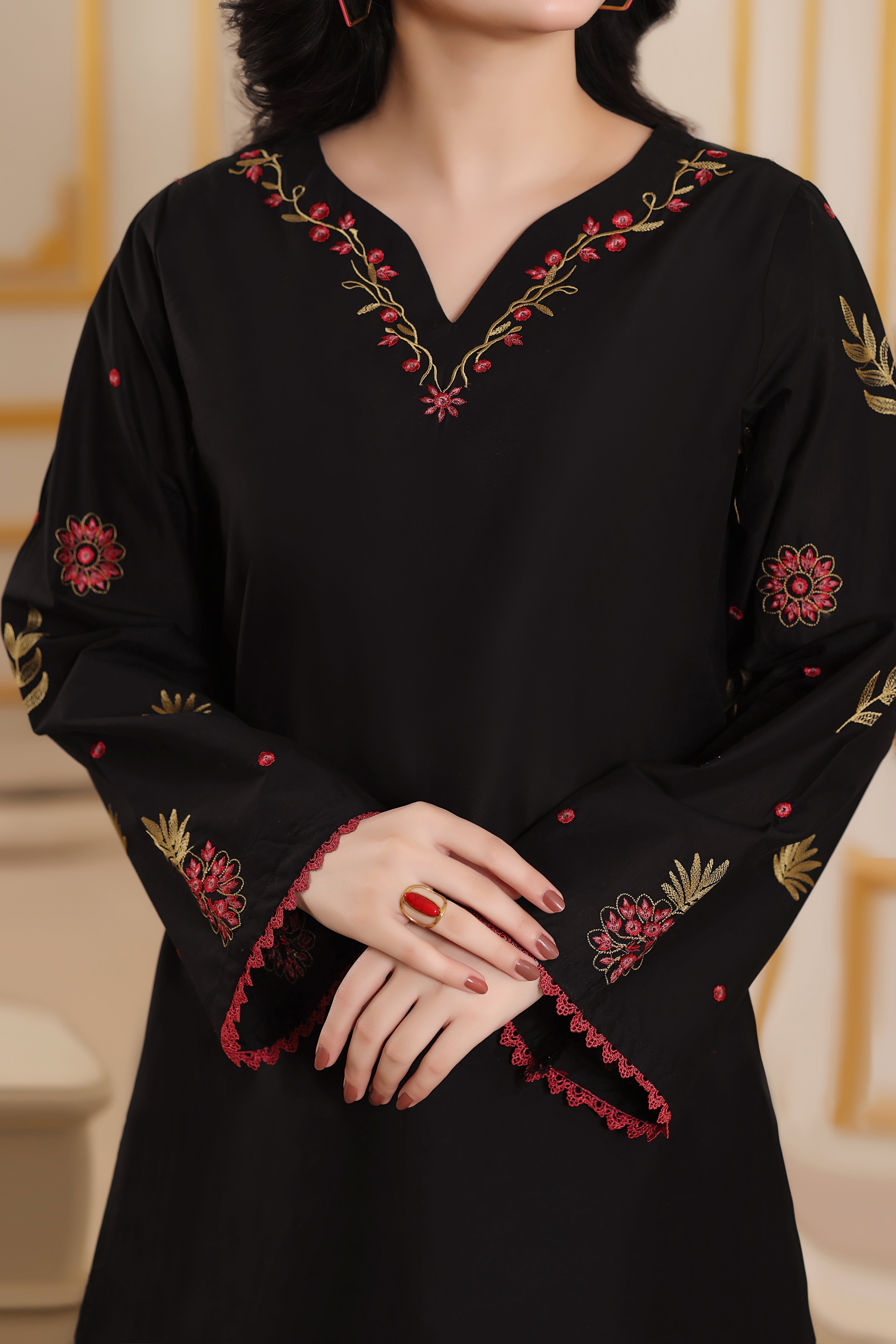 Moon Embroidered 3PC Lawn Dress