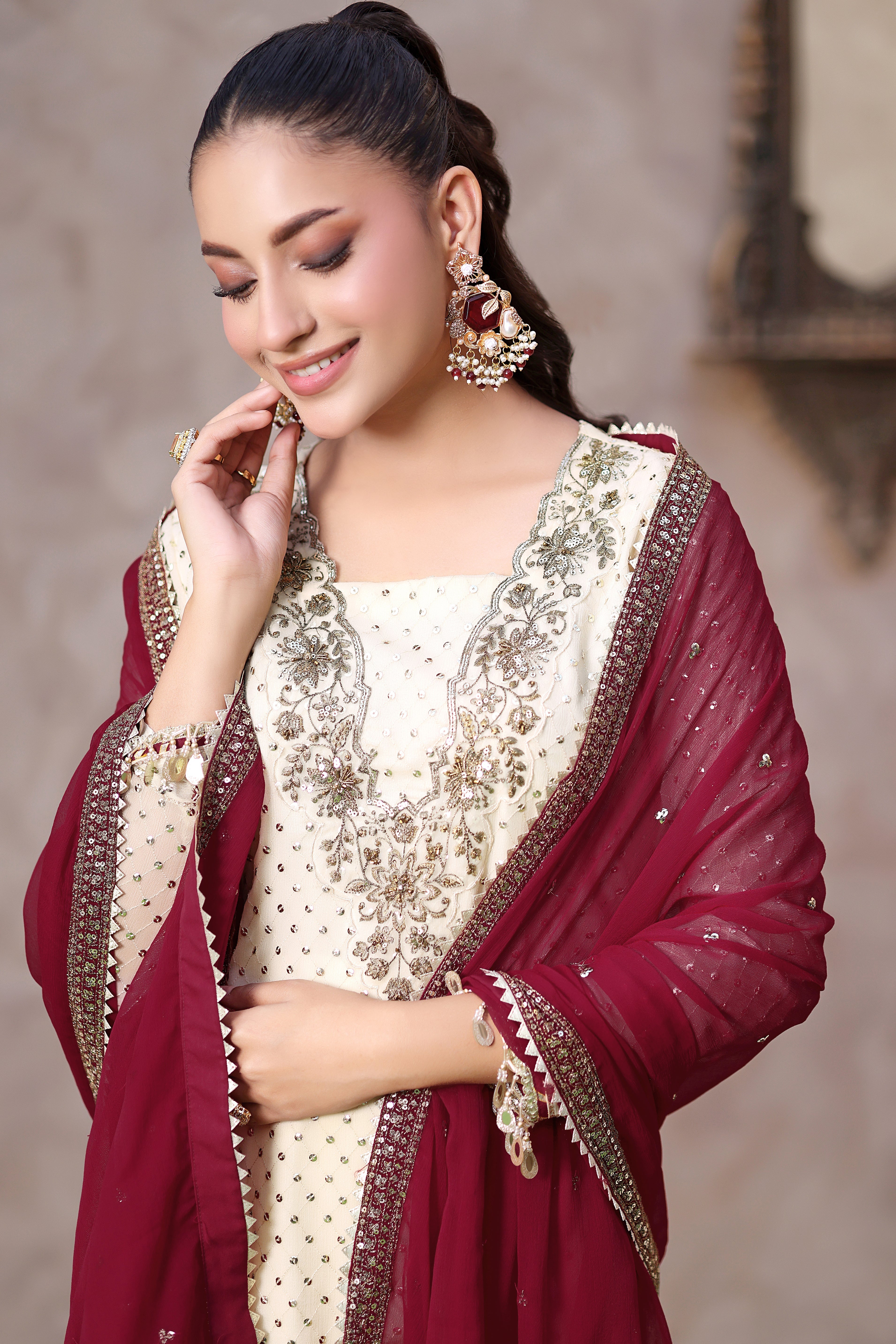 Tabeer Chiffon 3PC Formal Dress