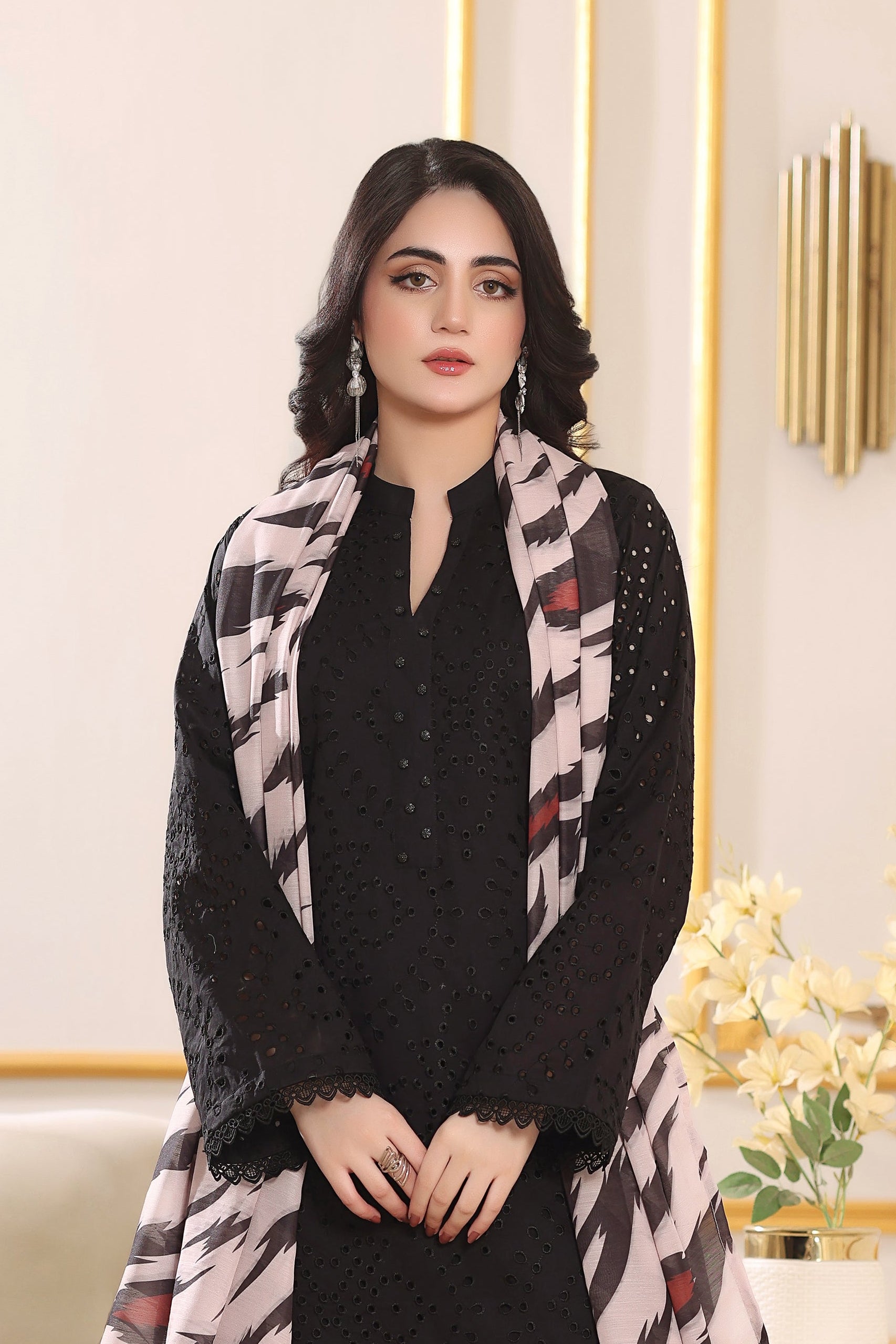 Daphne Schiffli 3PC Lawn Dress