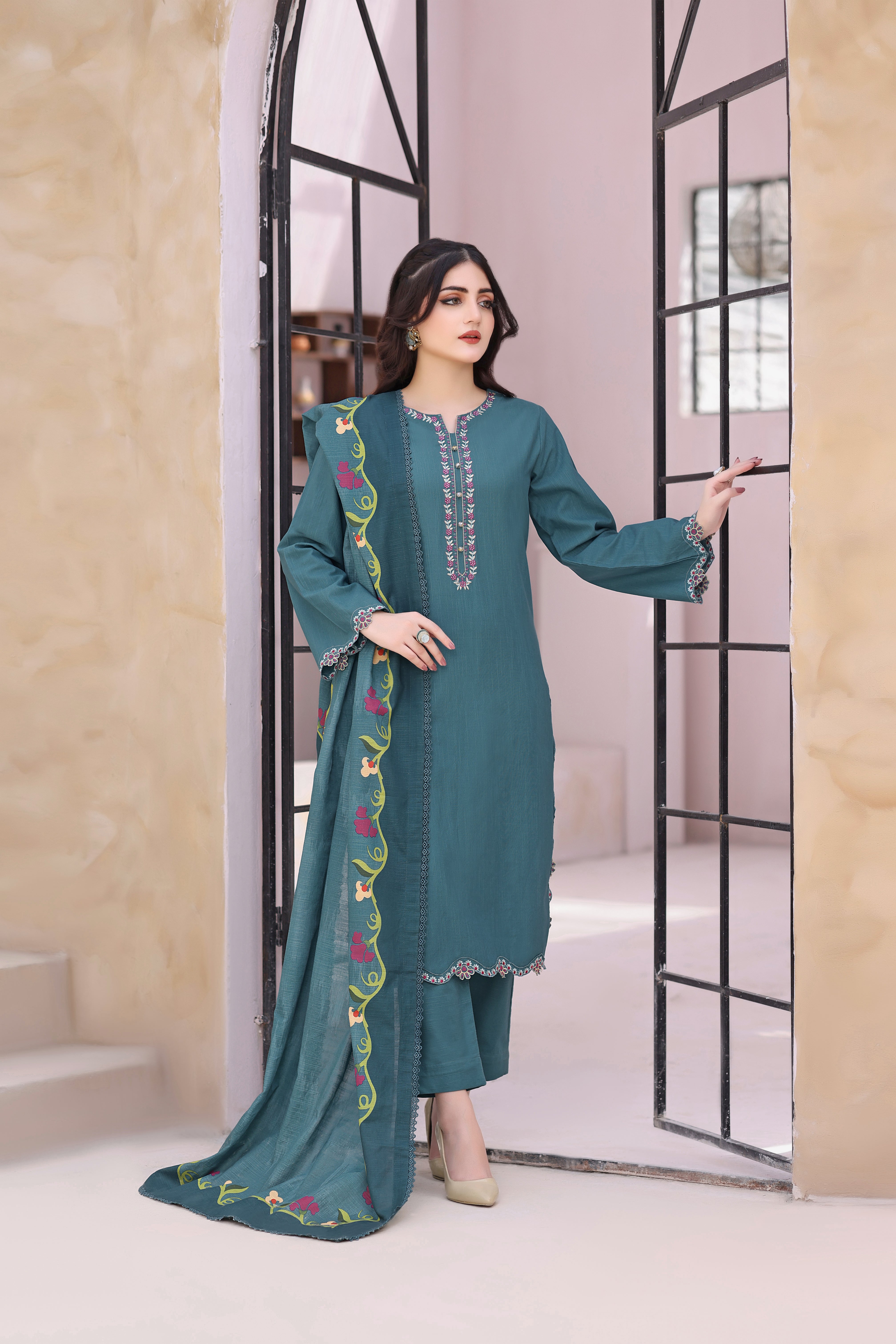 Gem Khaddar 3PC Dress