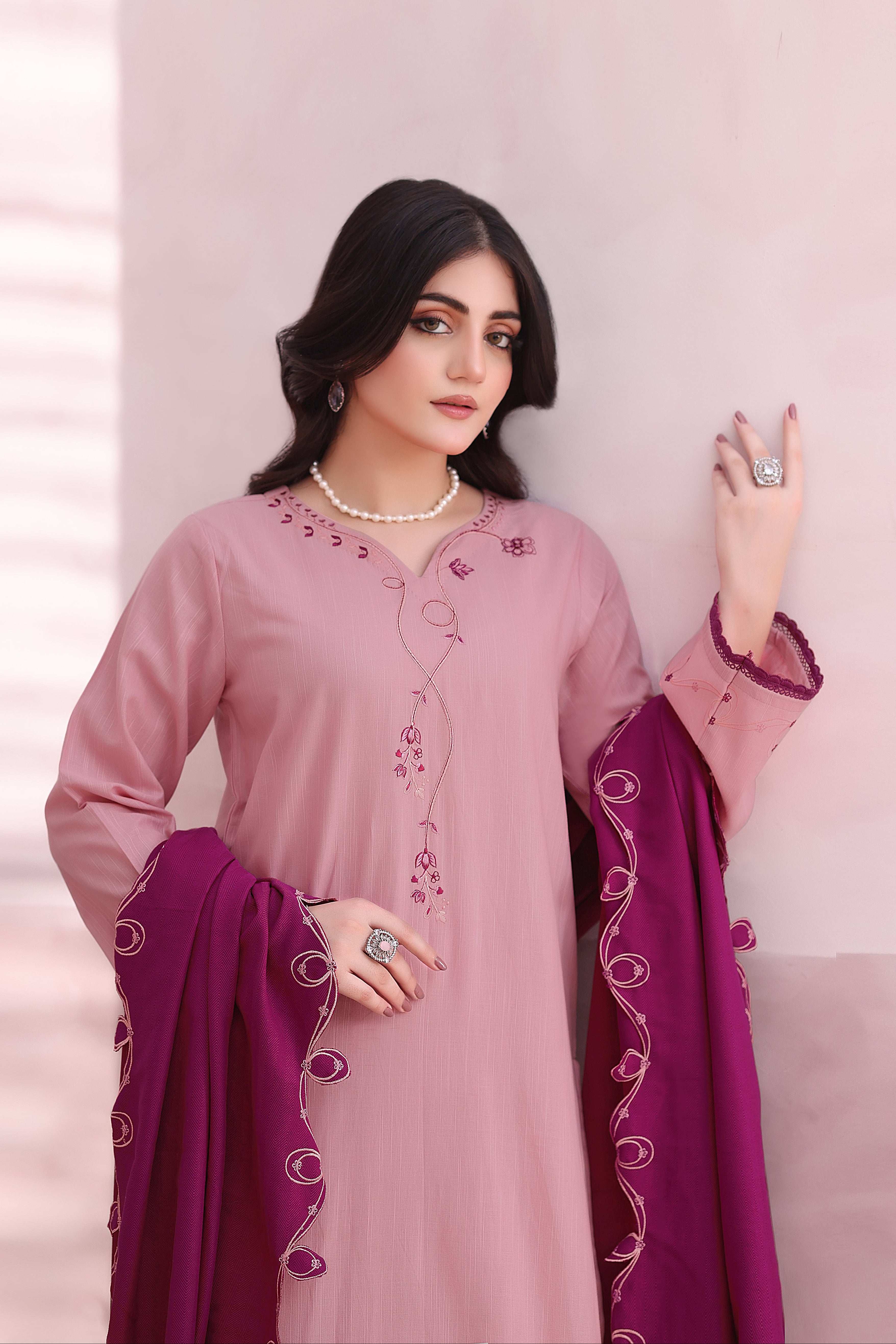 Glow Khaddar 3PC Dress