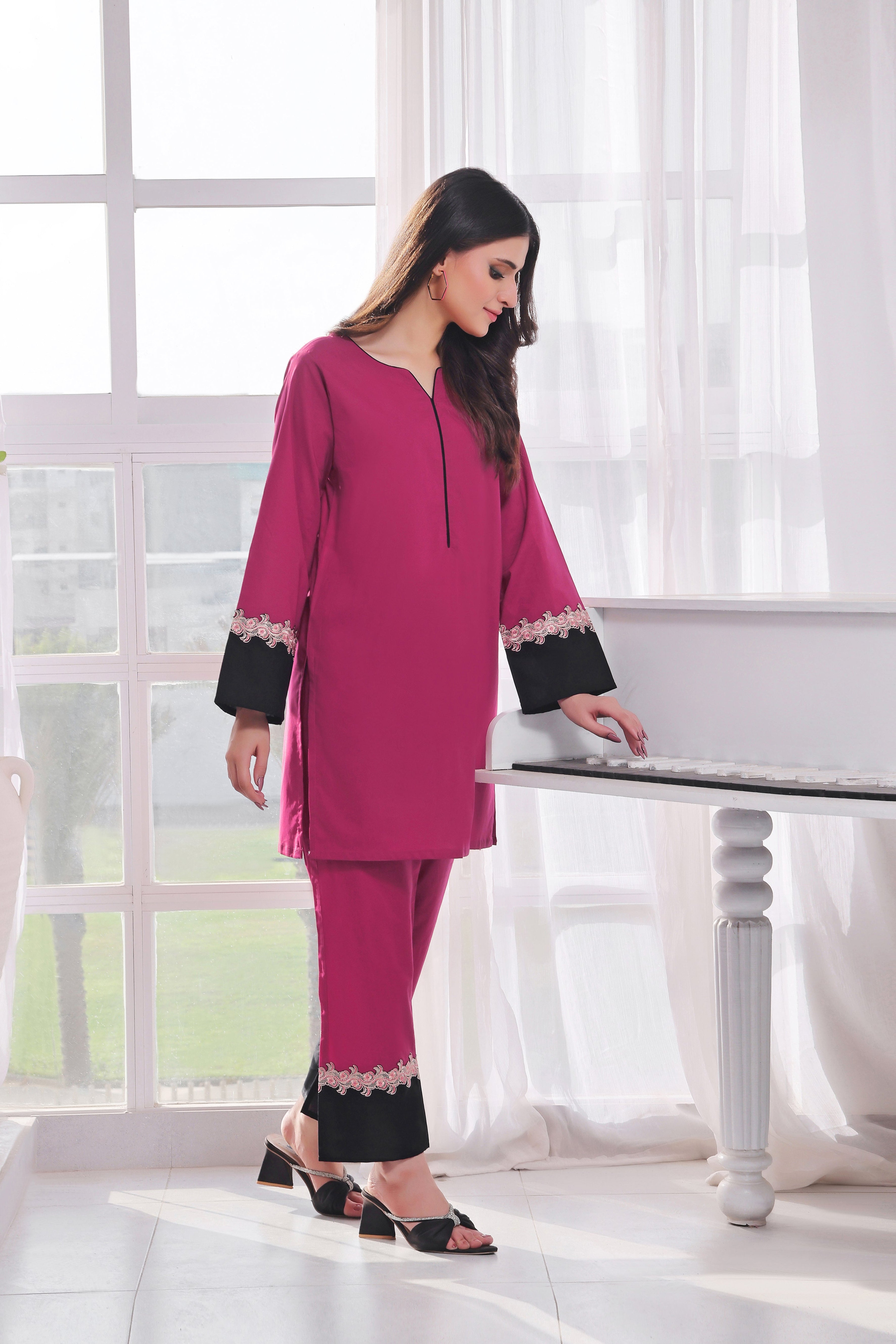 Cherie Embroidered Lawn 2PC Dress