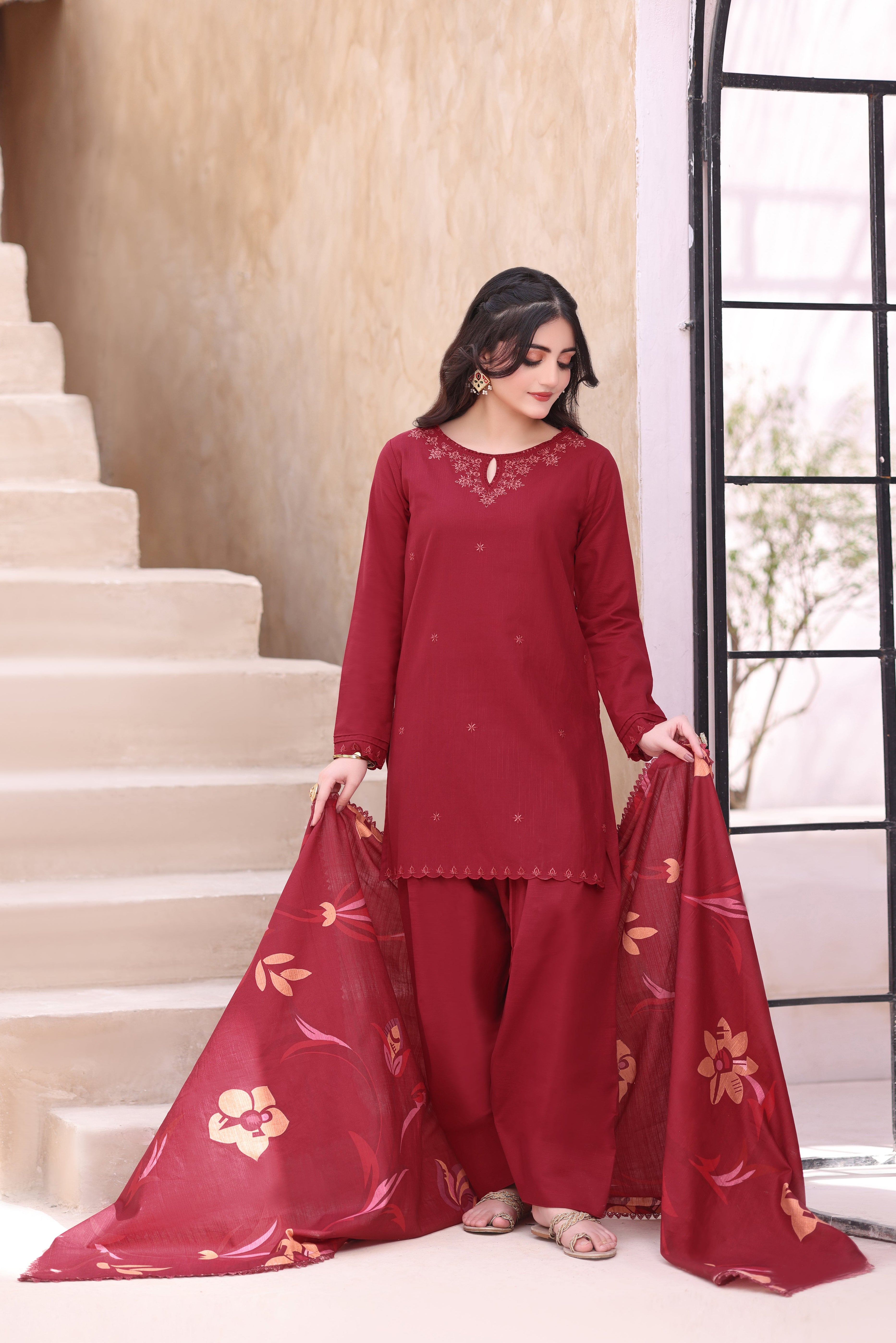 Sparkle Khaddar 3PC Dress