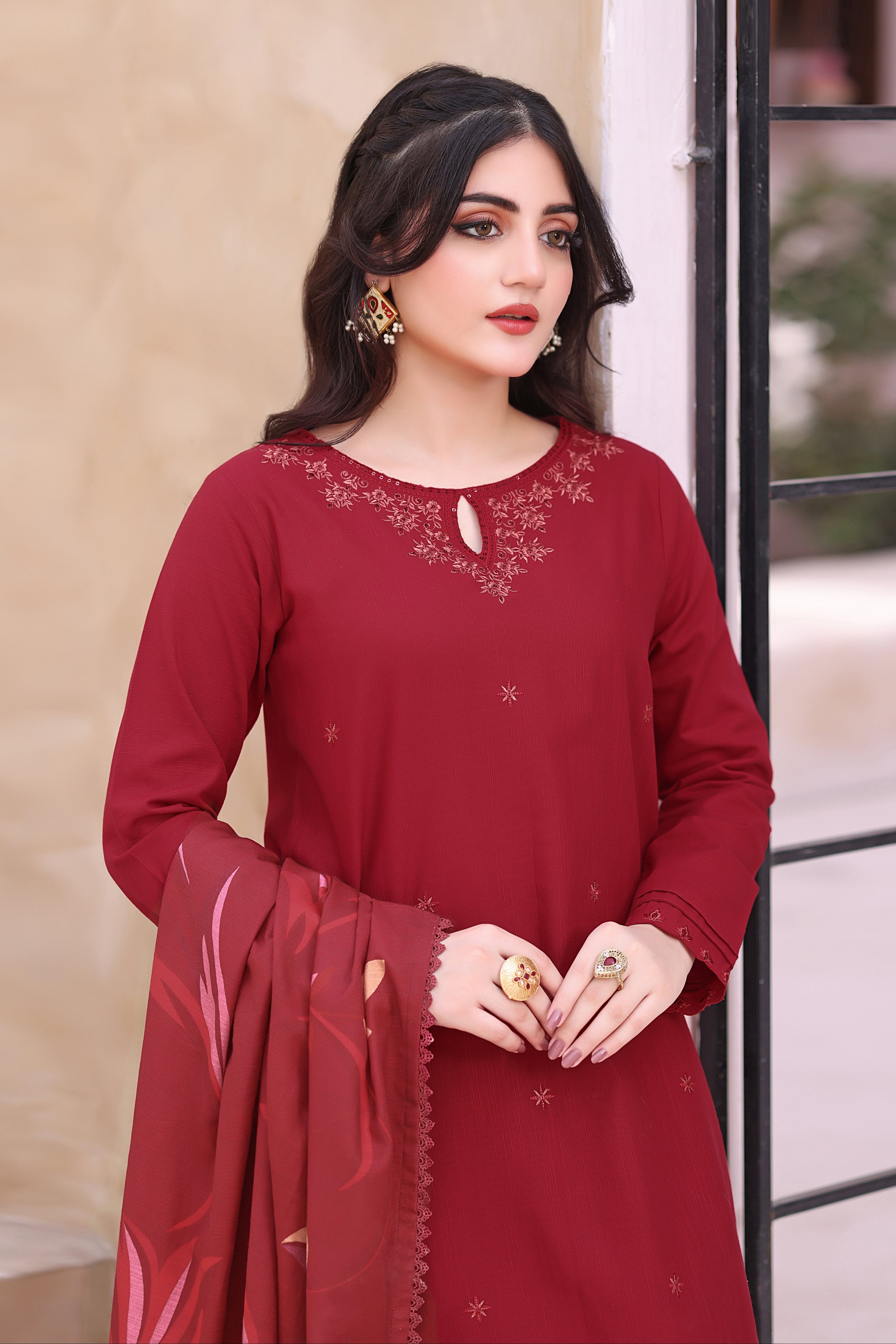 Sparkle Khaddar 3PC Dress