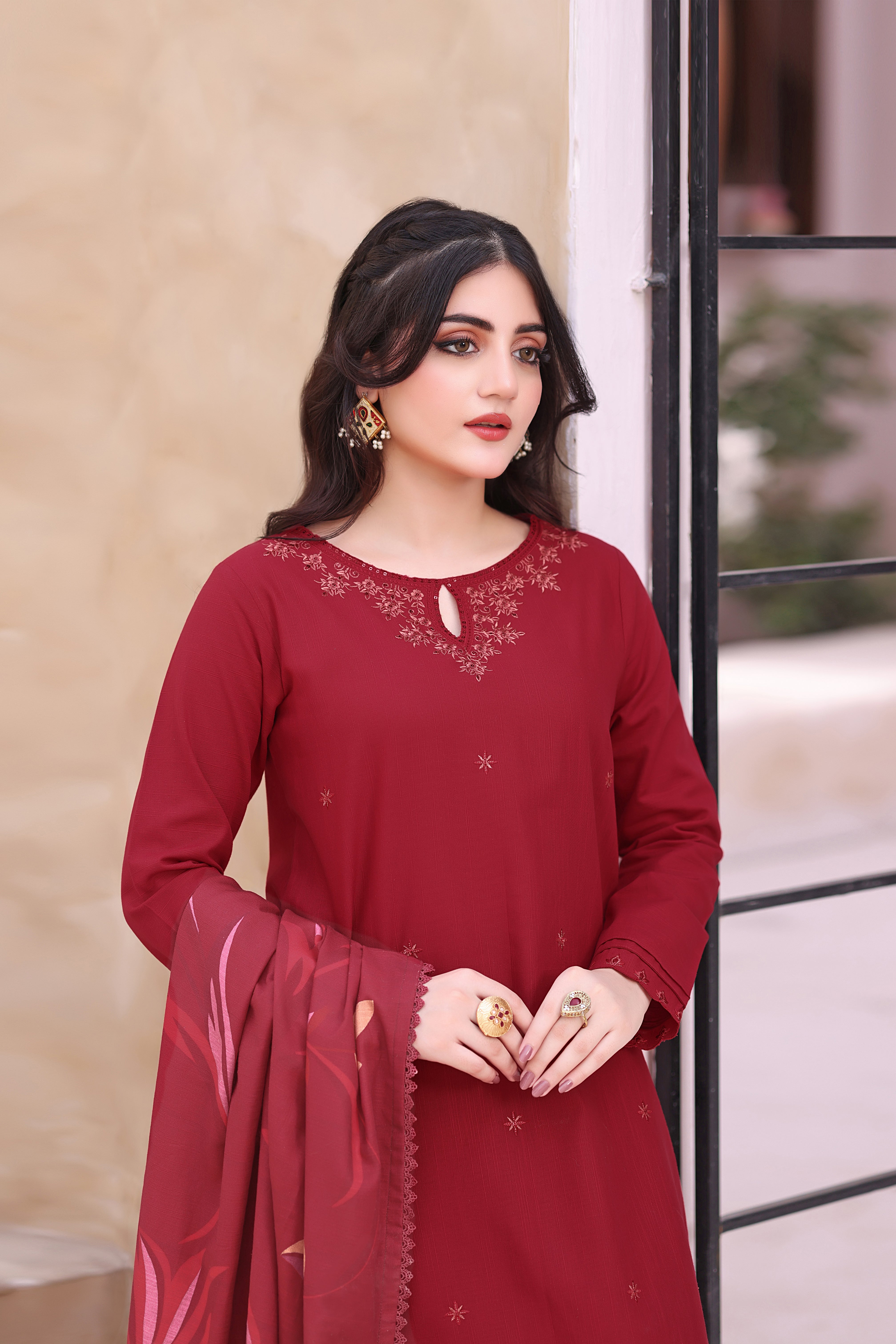 Sparkle Khaddar 3PC Dress