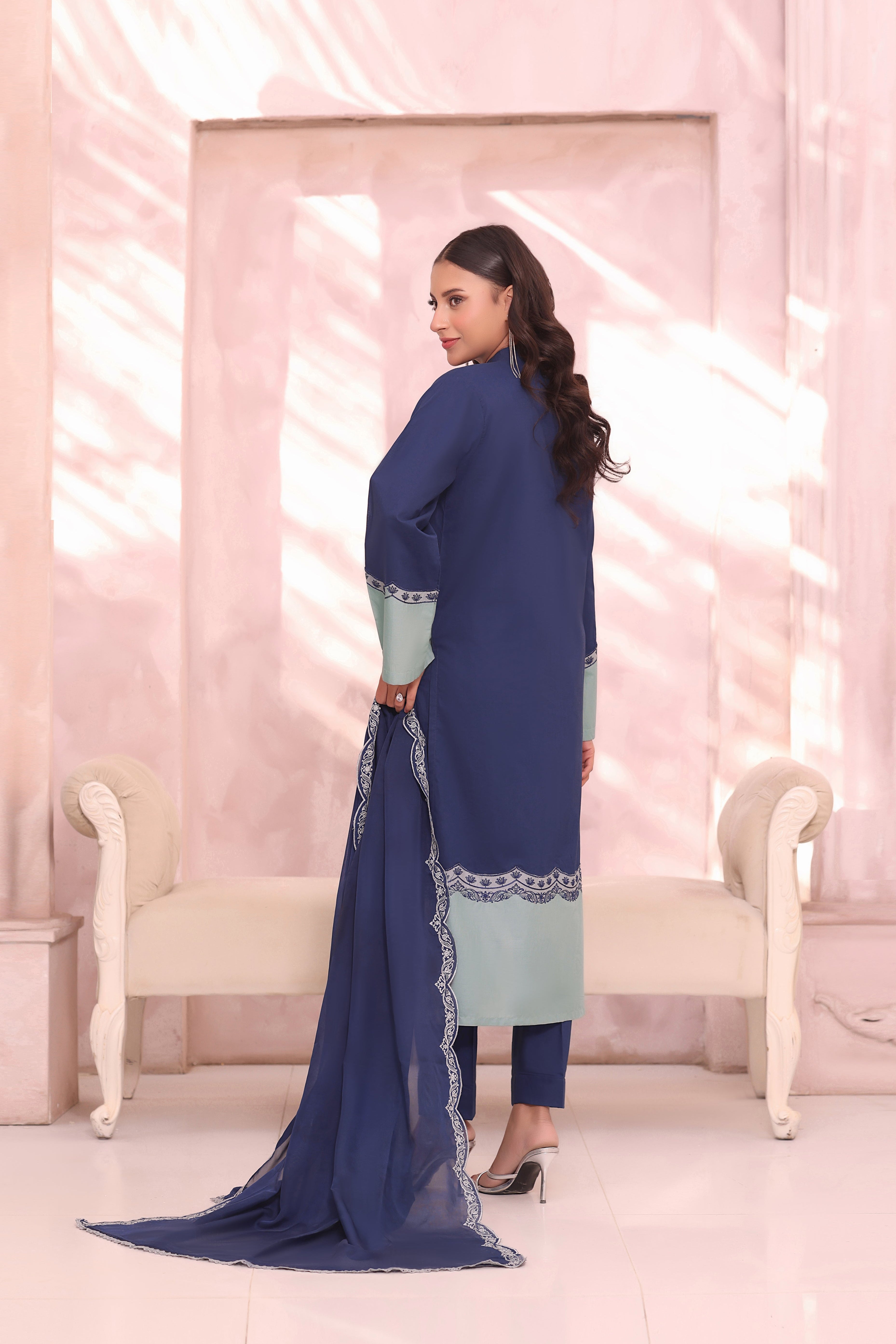 Ethereal Embroidered 3PC Lawn Dress