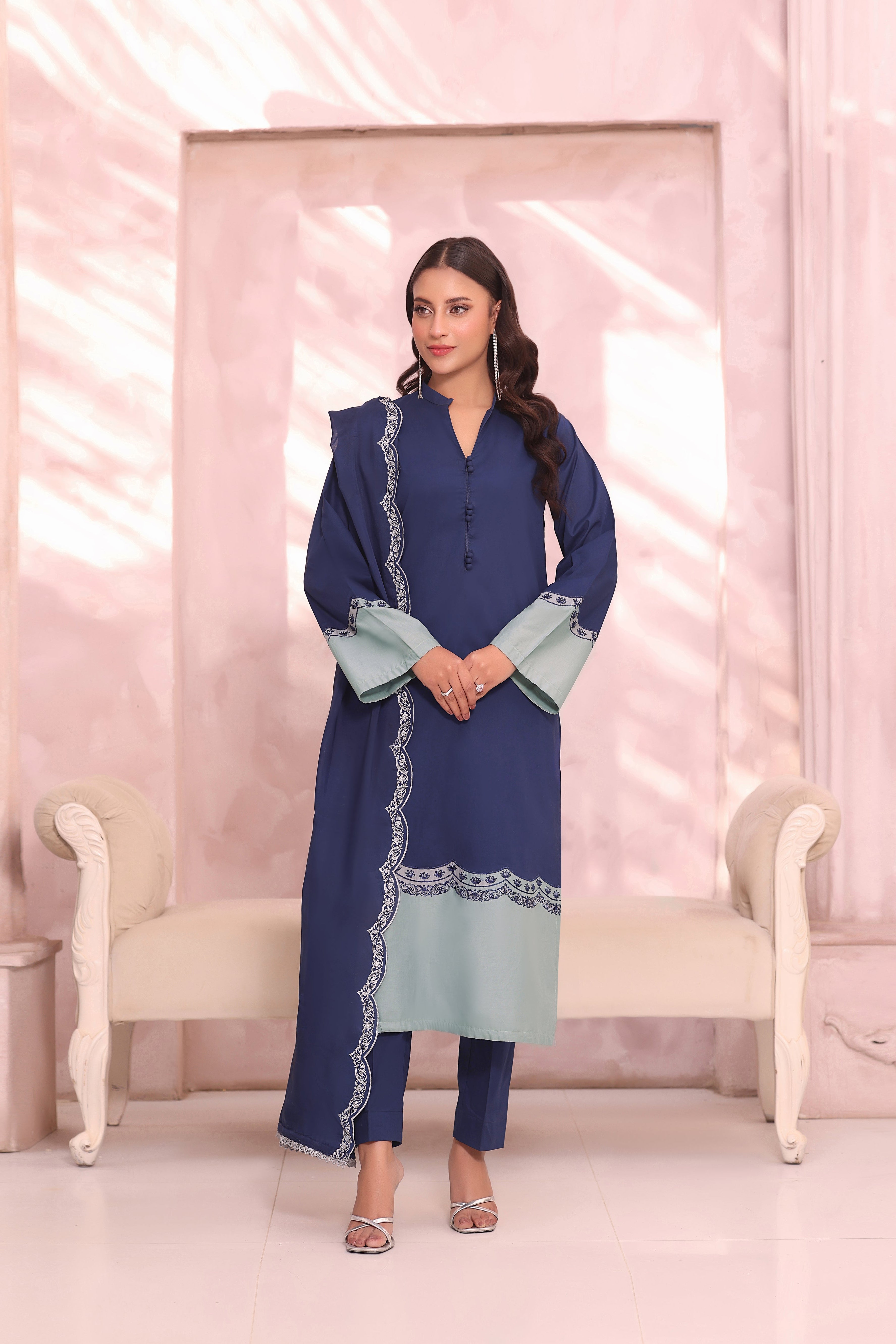 Ethereal Embroidered 3PC Lawn Dress