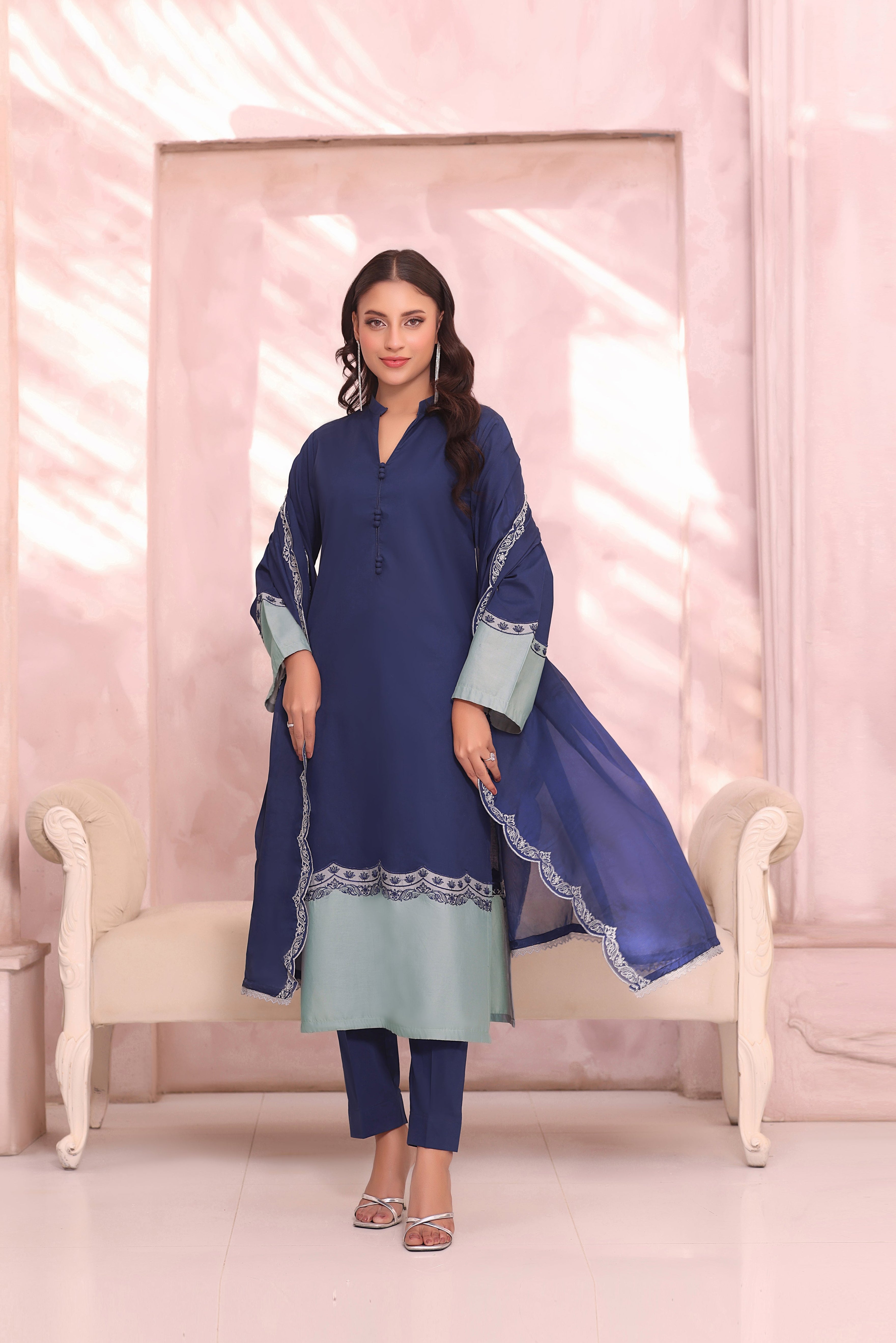 Ethereal Embroidered 3PC Lawn Dress