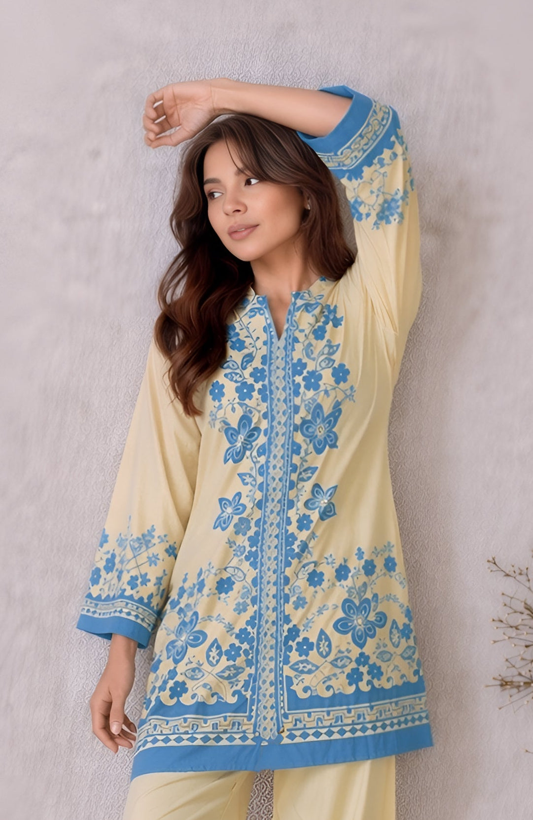 Rays Printed 2PC Dress