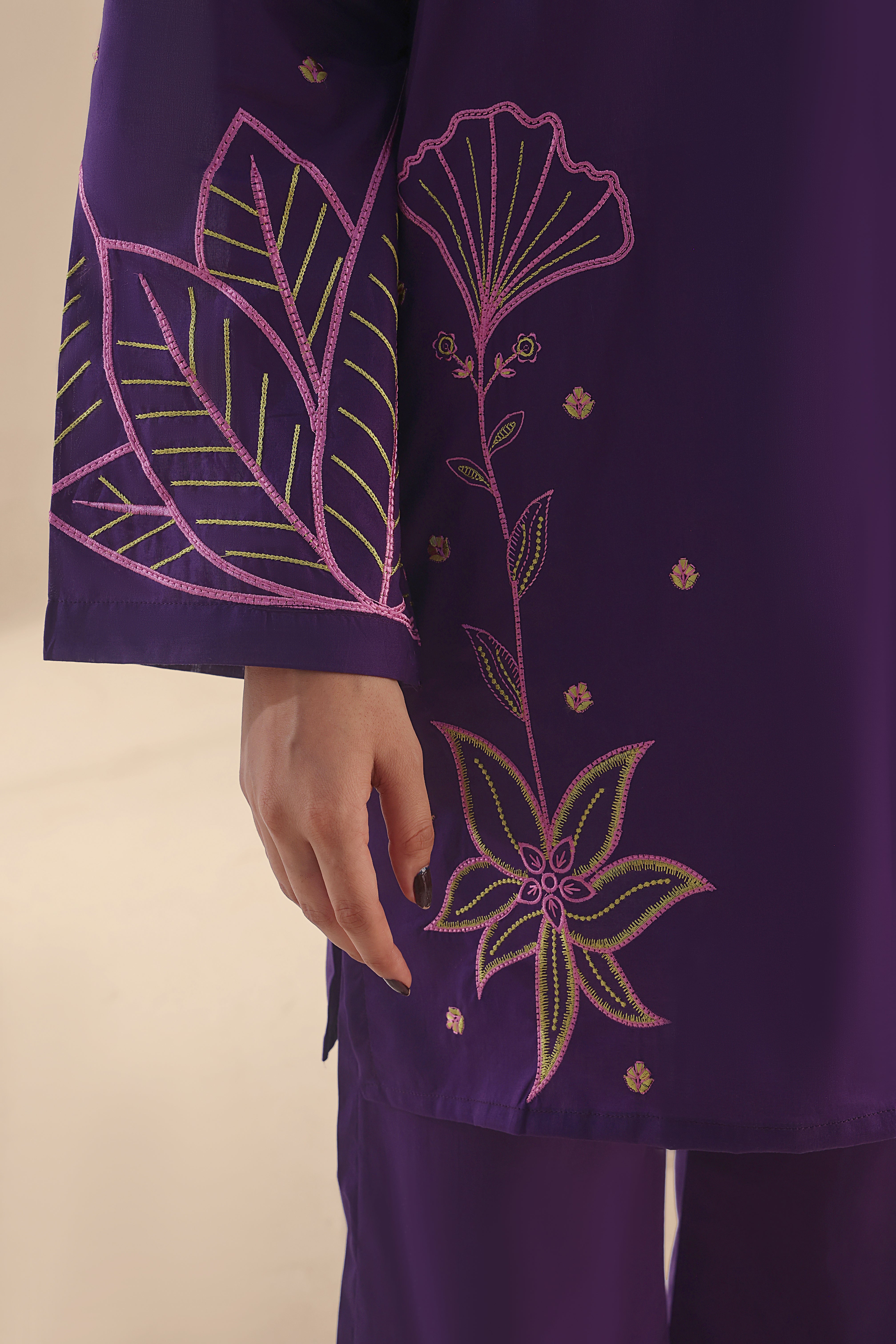 Saga Embroidered Lawn 2PC Dress