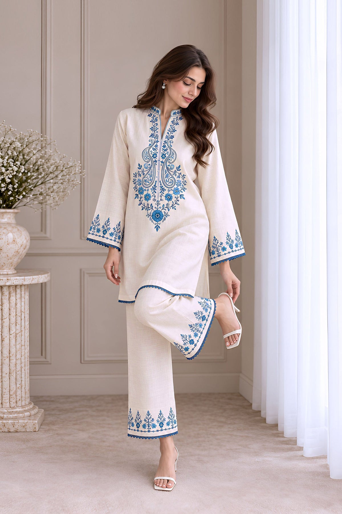 Sky Khaddar Co-ord