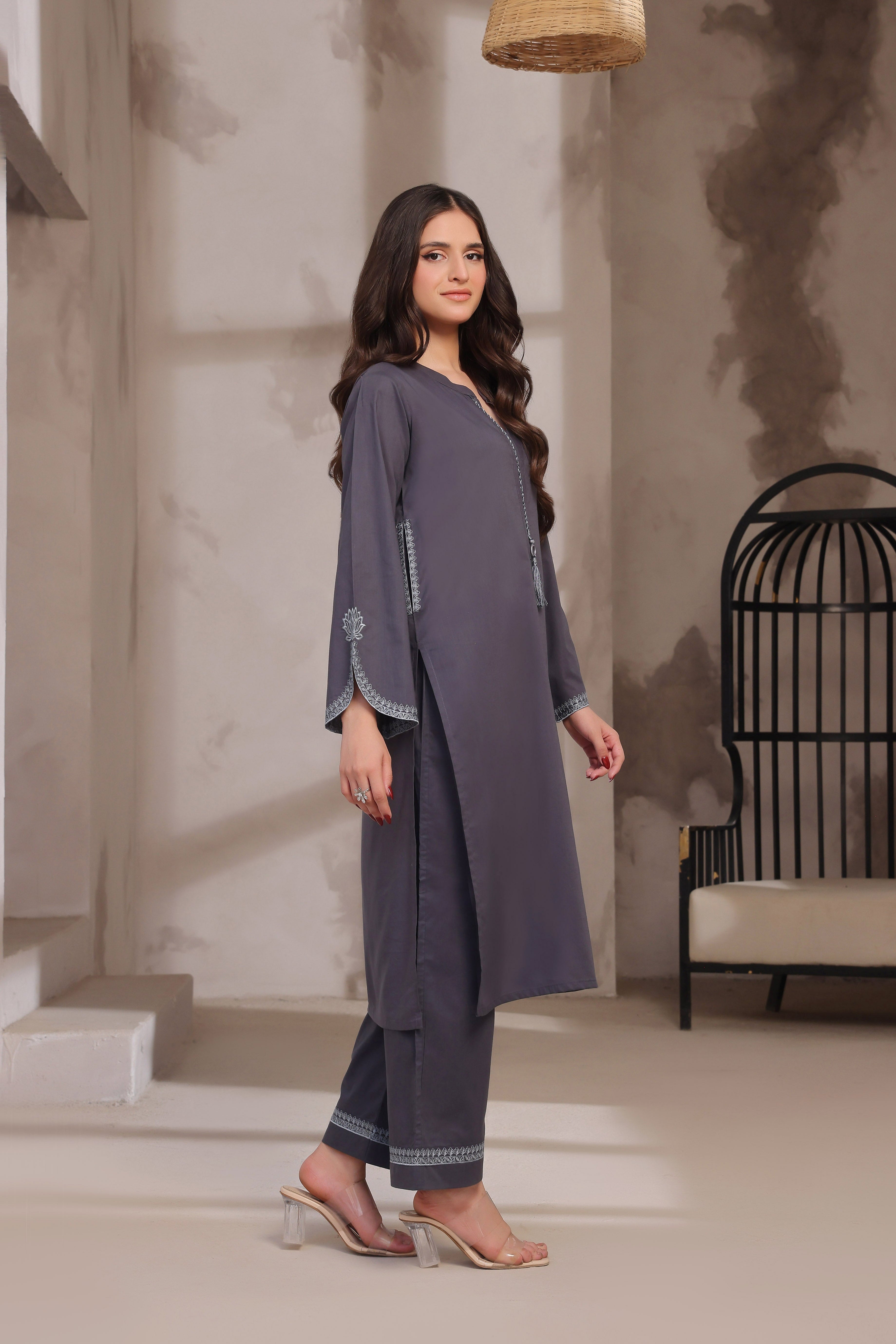 Twilight Embroidered Lawn 2PC Dress