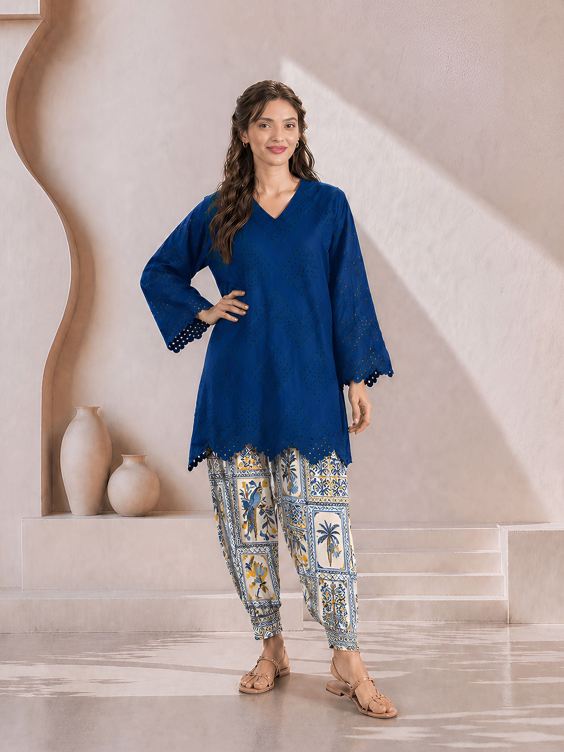 Printed Co-Ord Set L06