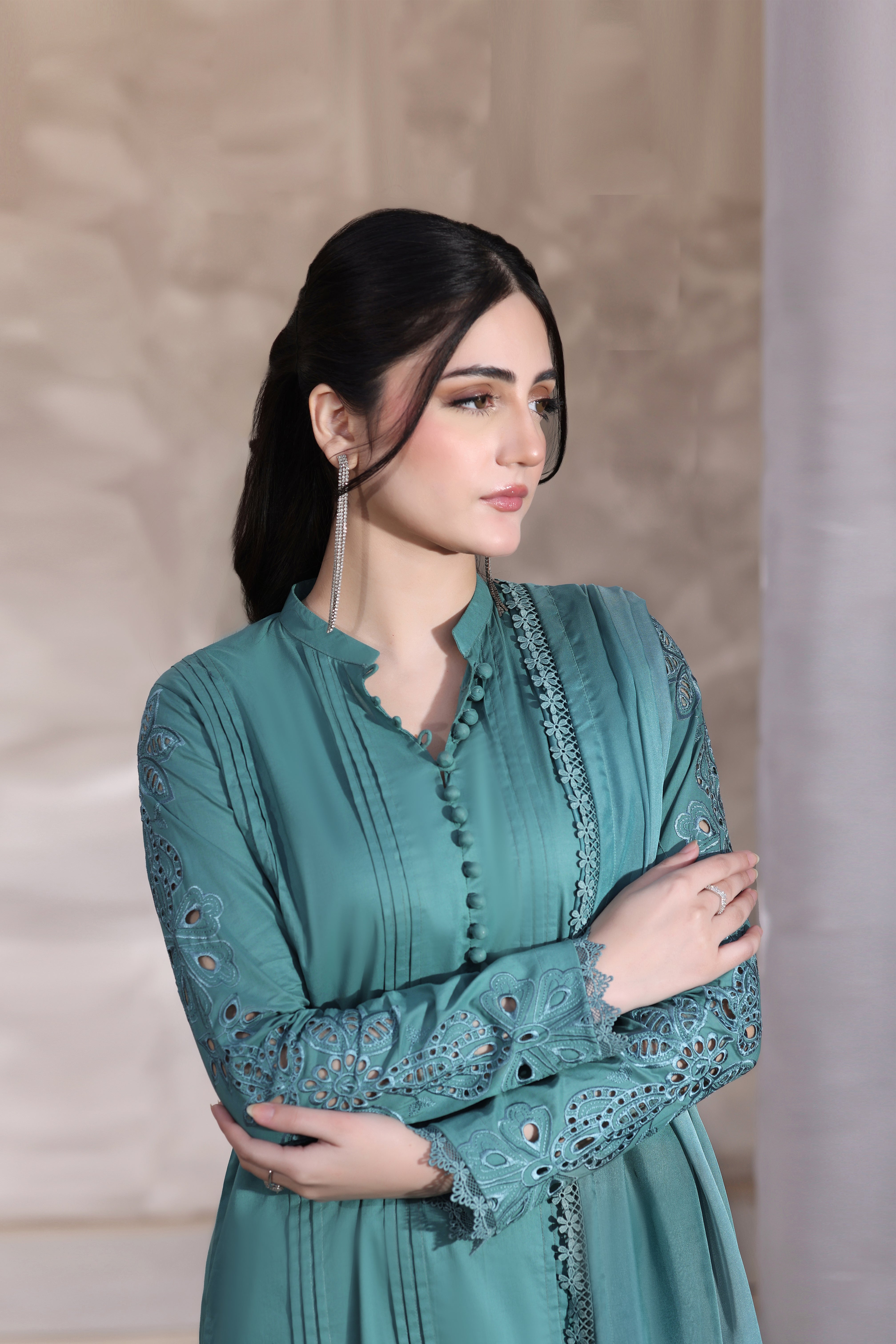 Zircon Embroidered 3PC Lawn Dress