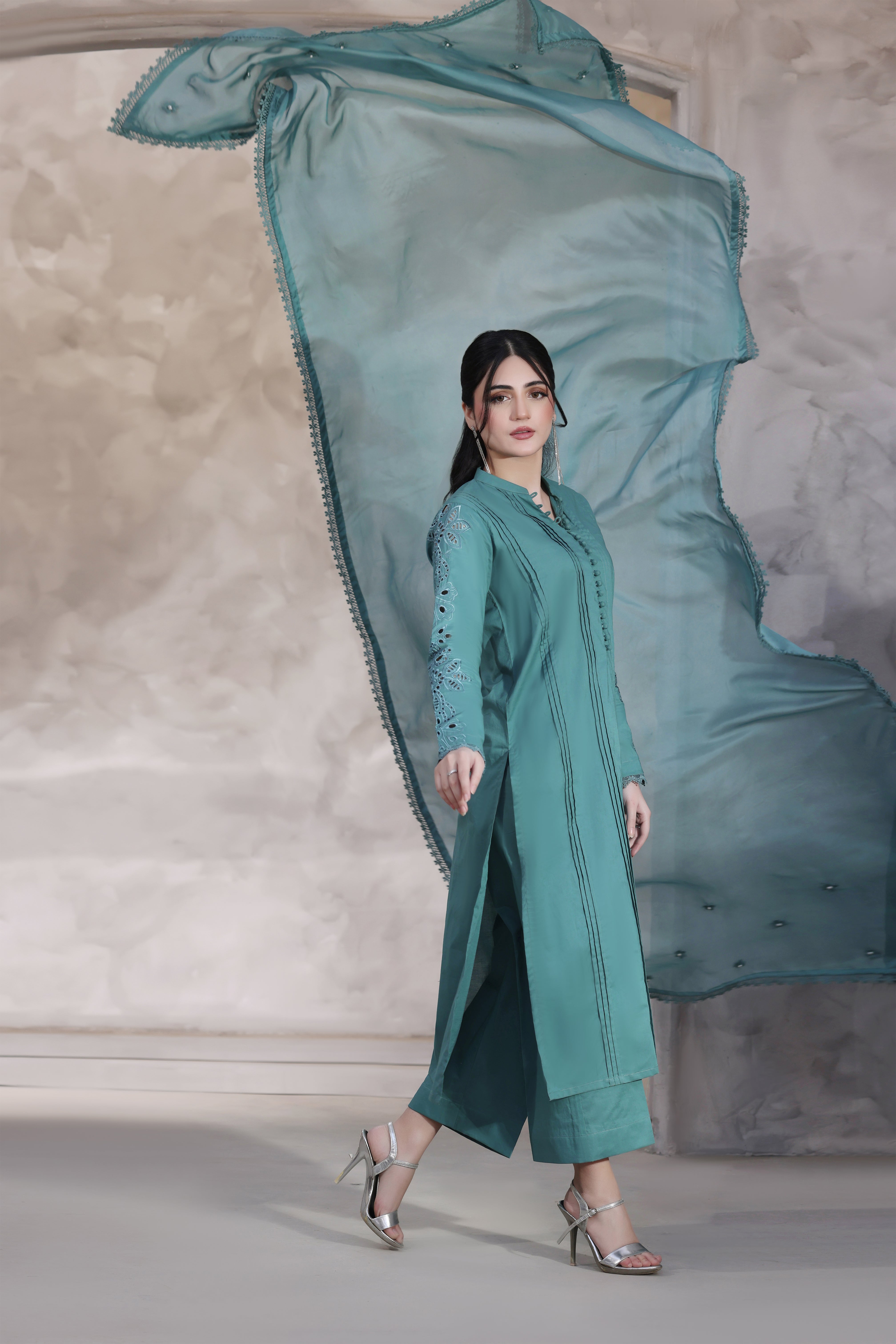 Zircon Embroidered 3PC Lawn Dress