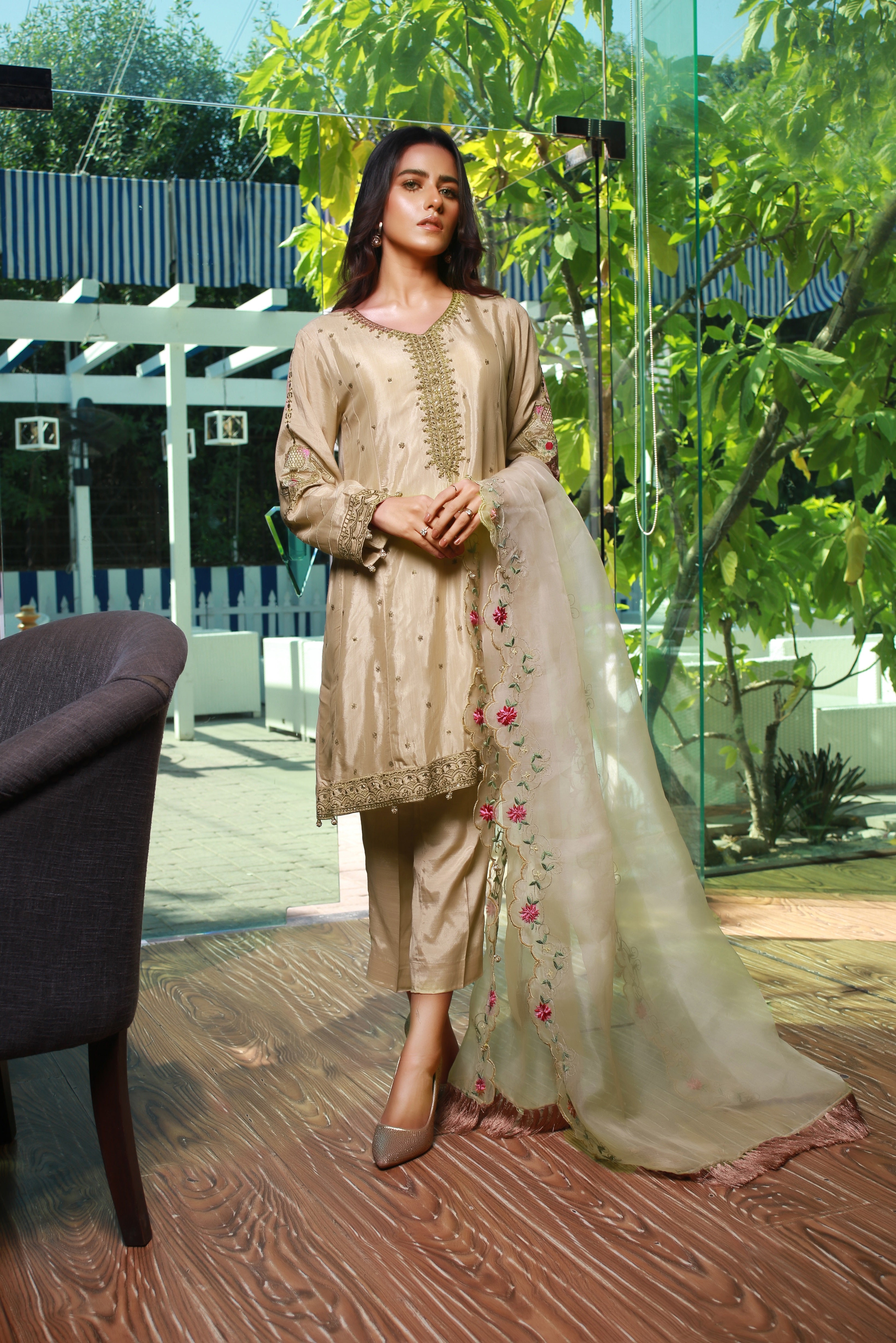 Visal-e-Yaar Emrdoidered Suit