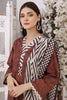 Choco Wave Stitched 3pc Printed Suit